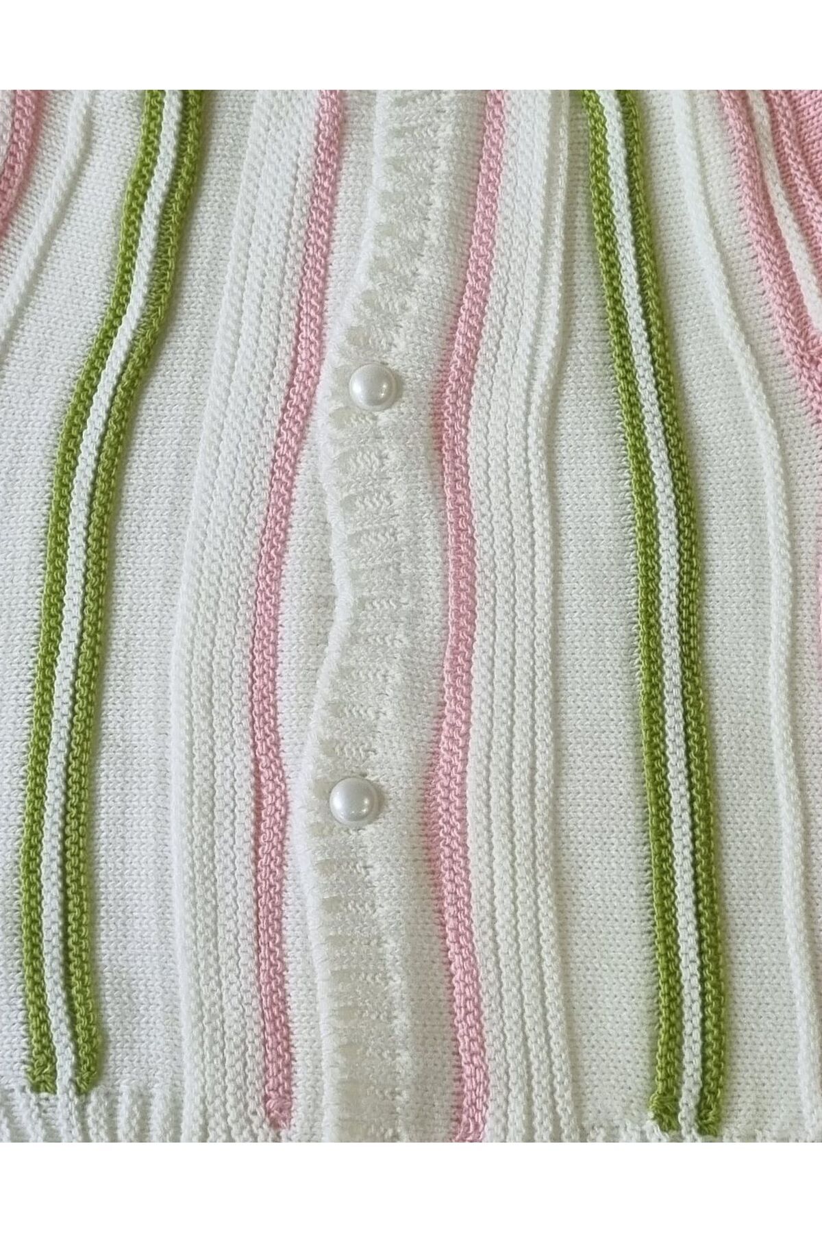 BABYLY Yumuşak Dokulu Örgü Bebek Yeleği – Düğmeli, 0-12 Ay (unisex) fotoğrafı 3 (önizleme)