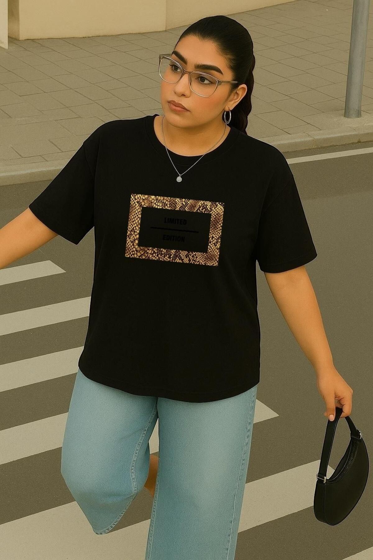 BENROMA BÜYÜK BEDEN LIMITED EDITION BASKILI UNİSEX TİŞÖRT