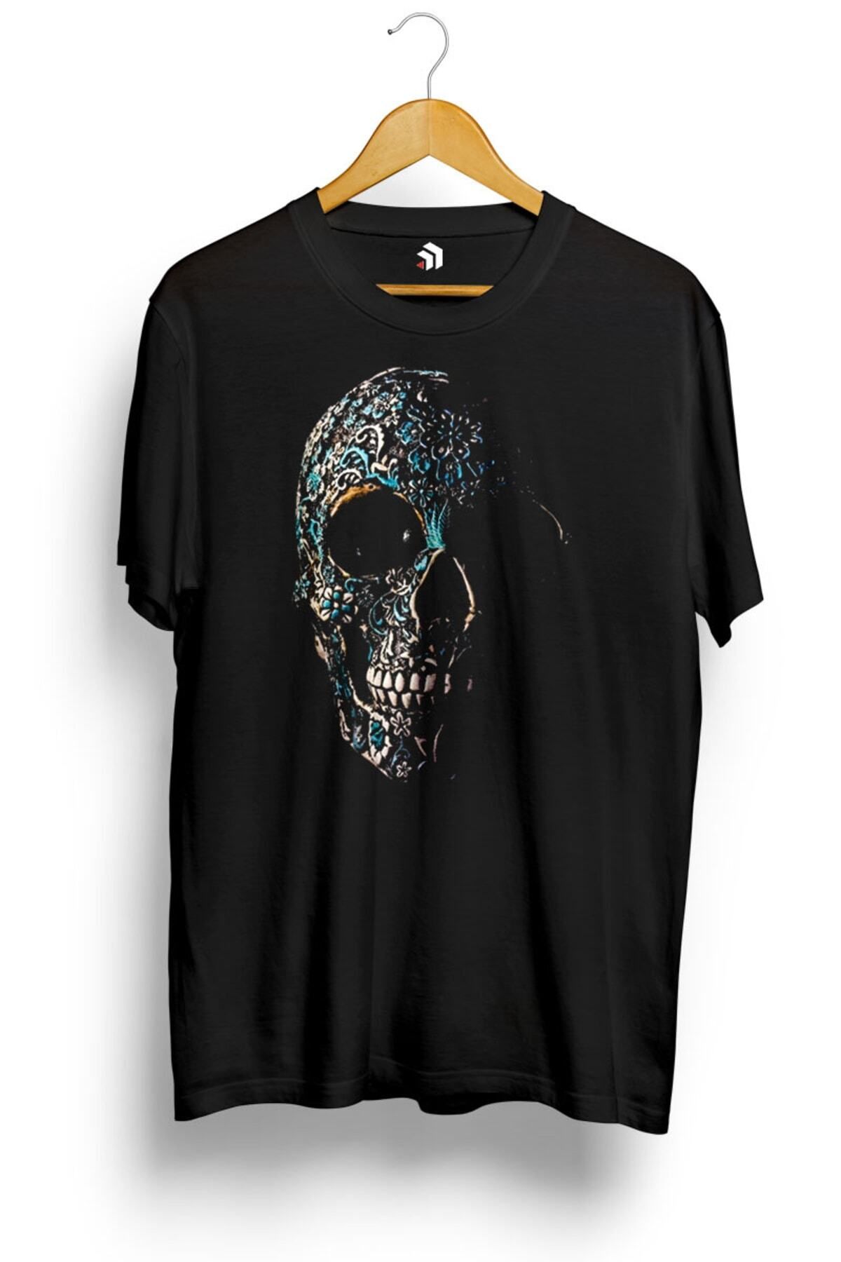 Miba Store Sugar Skull Art Baskılı Tişört