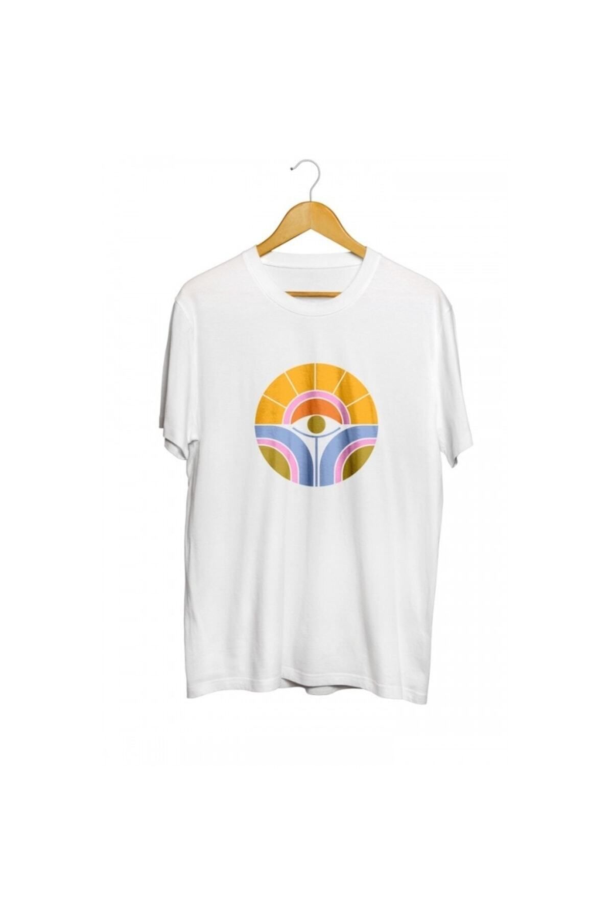 Miba Store Sun Flower Wisdom Baskılı Unisex Tişört