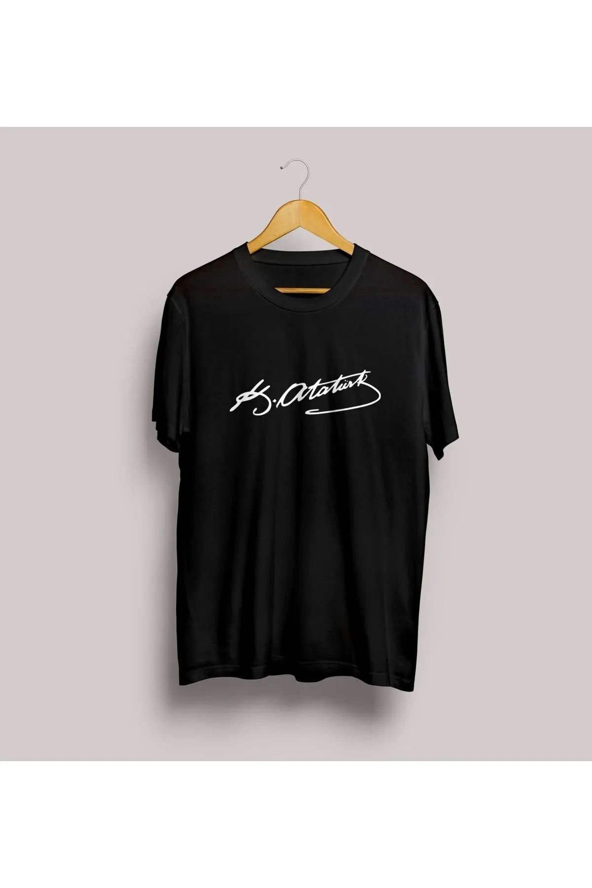 Hunors Sportswear & Company Unisex Kadın/Erkek Oversize Baskılı Pamuklu Bisiklet Yaka Kısa Kollu T-shirt