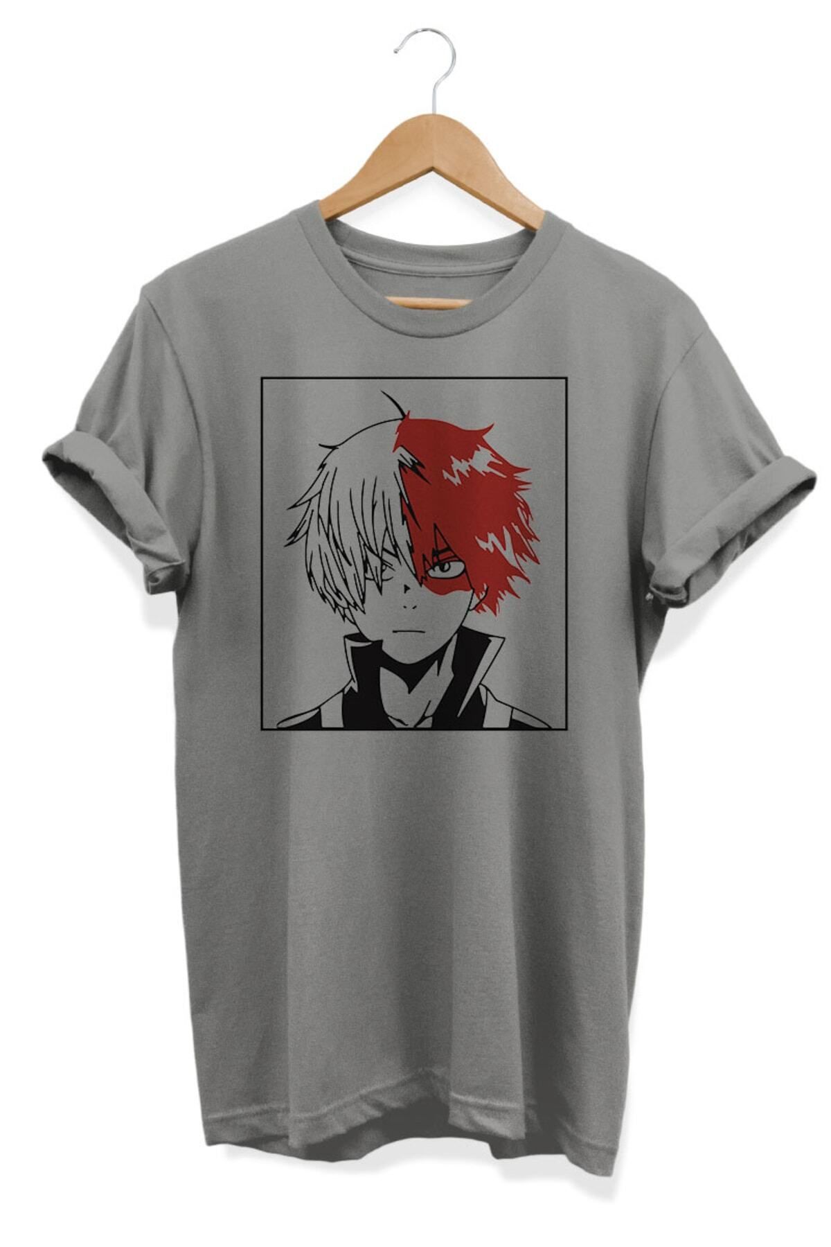 Miba Store Todoroki | My Hero Academia Anime Baskılı Oversize Tişört