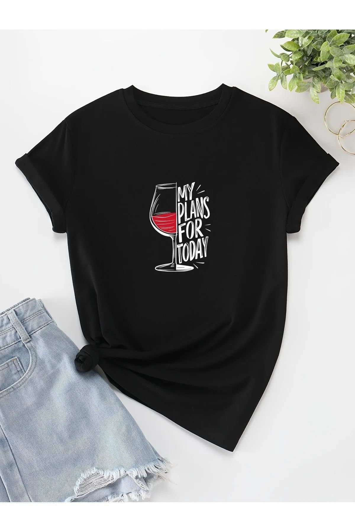 Hunors Sportswear & Company Unisex Kadın/Erkek Oversize Baskılı Pamuklu Bisiklet Yaka Kısa Kollu T-shirt