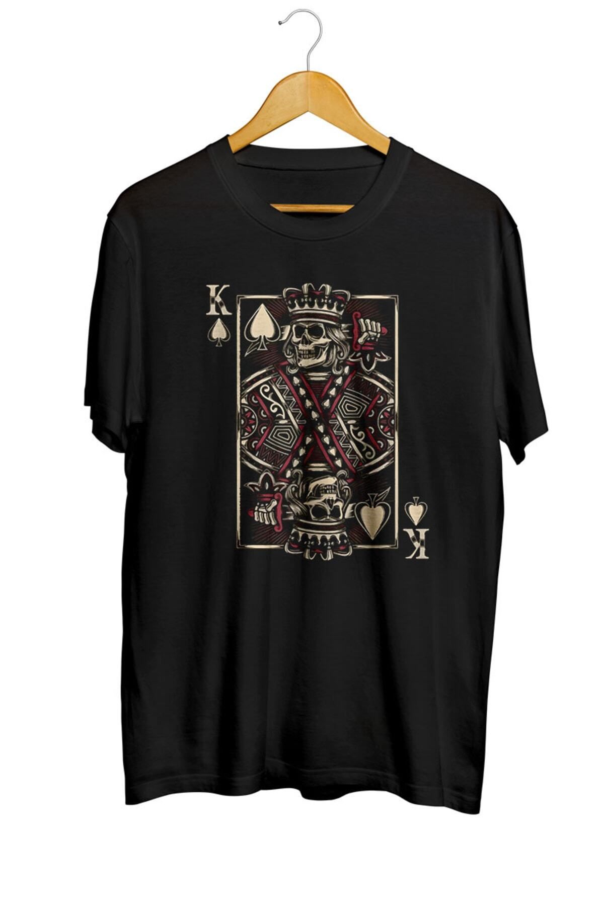 Miba Store King Of Spades Skull Unisex Tişört