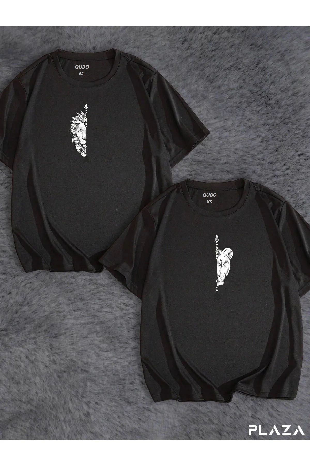 Hunors Sportswear & Company Unisex Kadın/Erkek Oversize Baskılı Pamuklu Bisiklet Yaka Kısa Kollu T-shirt