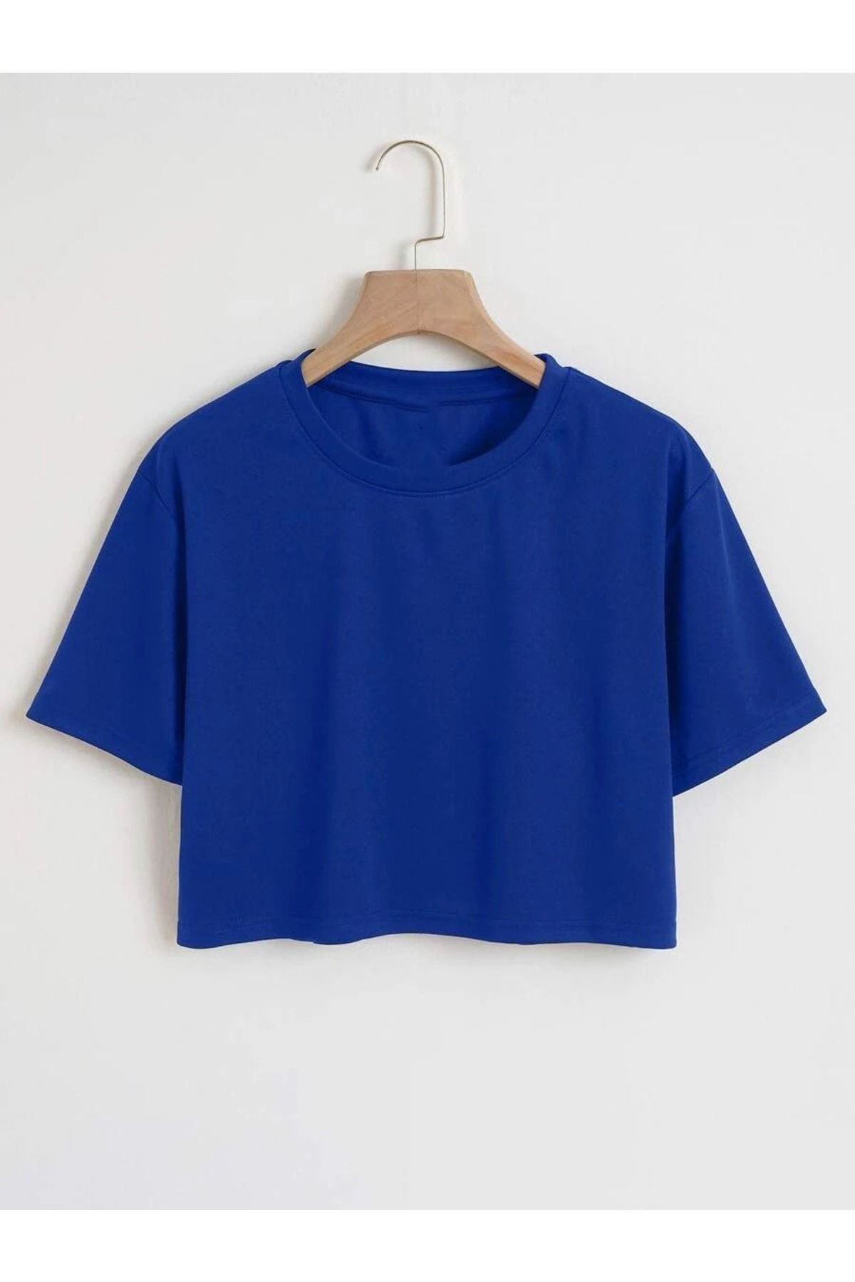 WOODROFFE Kadın Saks Crop Oversize Salaş