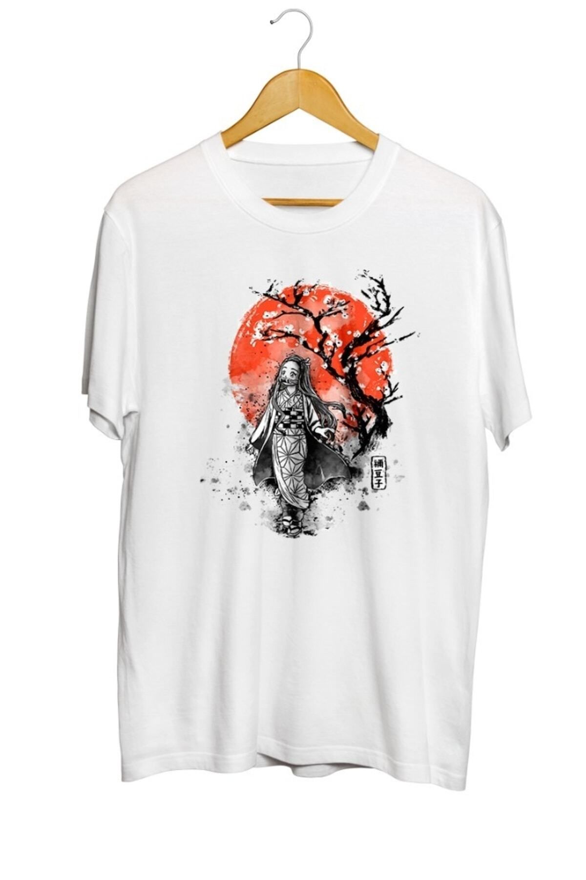 Miba Store Demon Girl Nezuko Baskılı Unisex Tişört