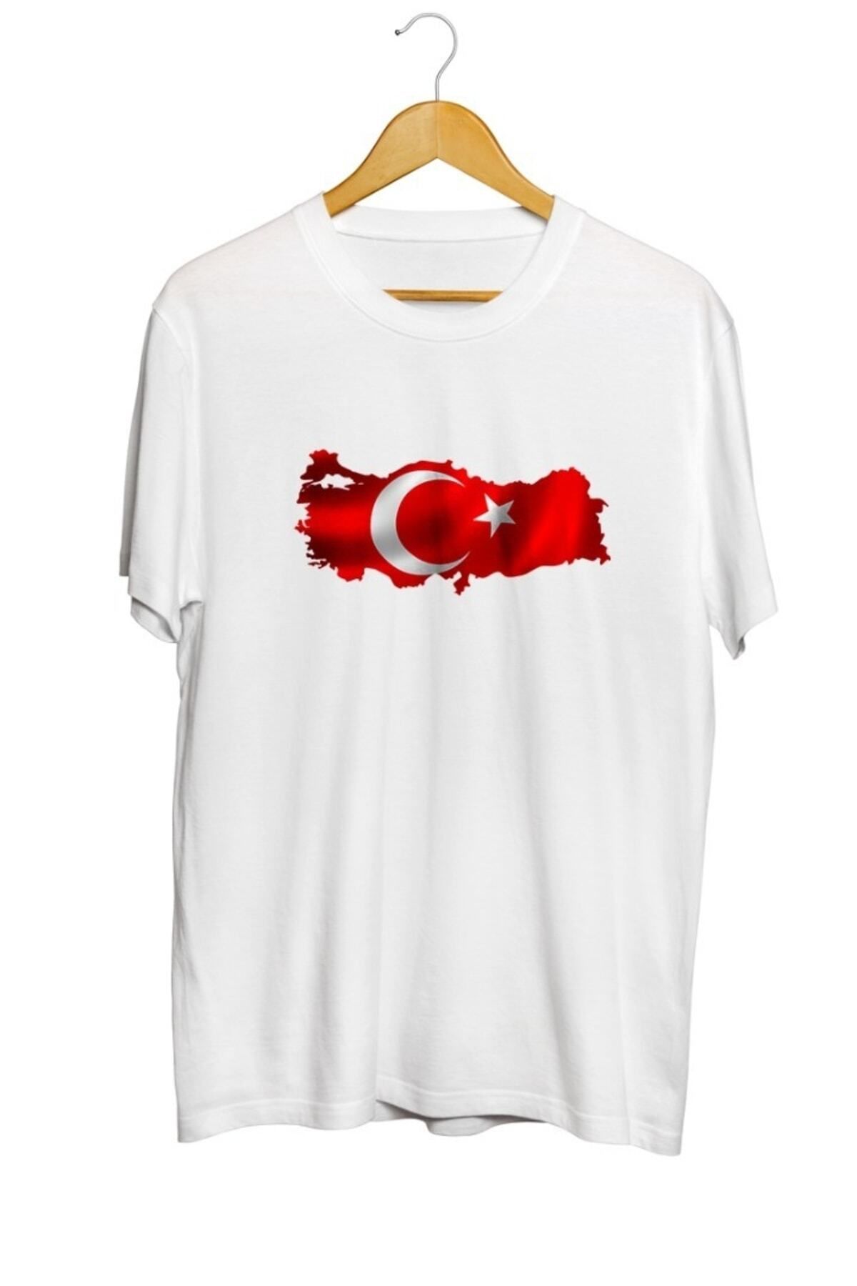 Miba Store 23 Nisan Türkiye Türk Bayrağı Baskılı Unisex Tişört