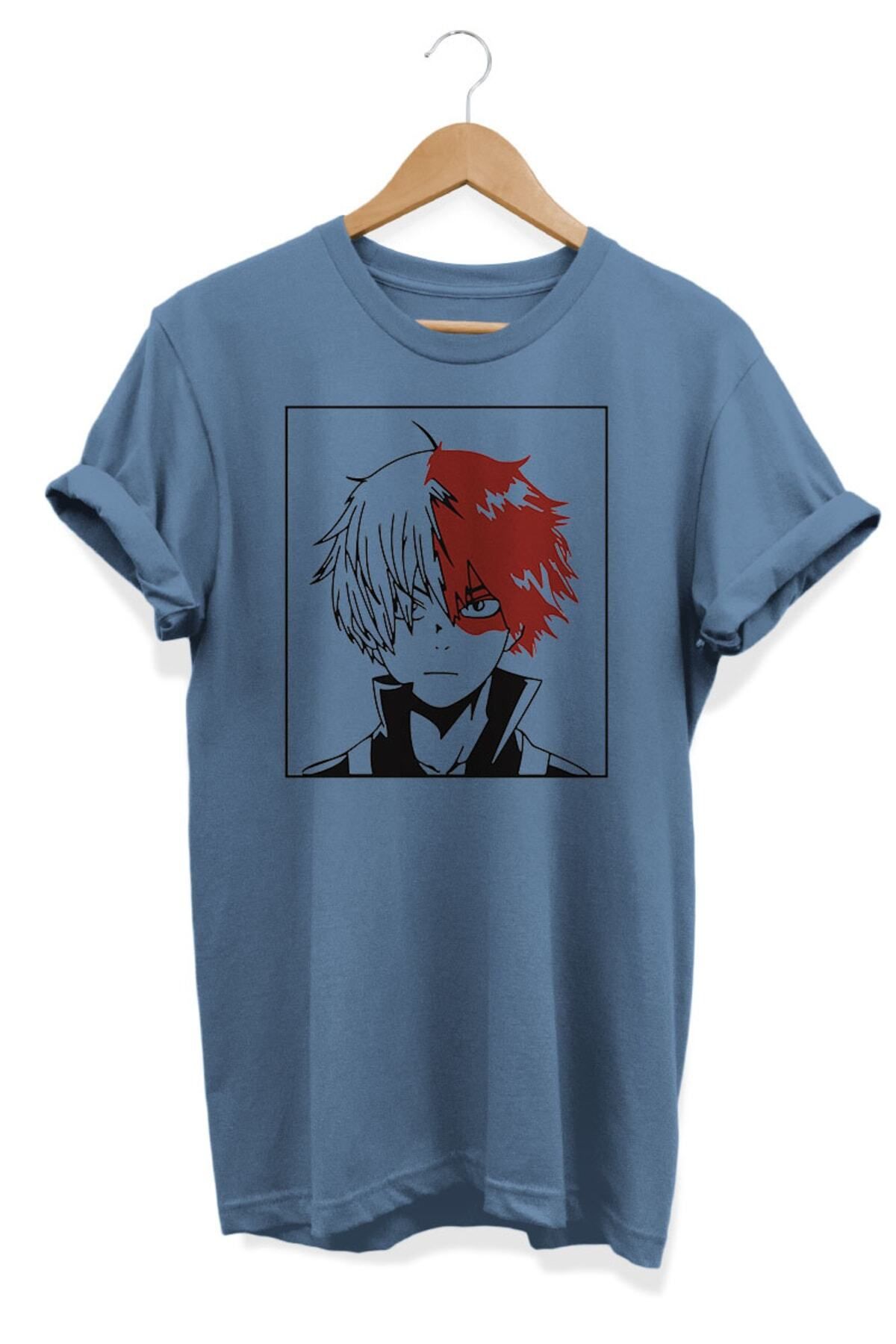 Miba Store Todoroki | My Hero Academia Anime Baskılı Oversize Tişört