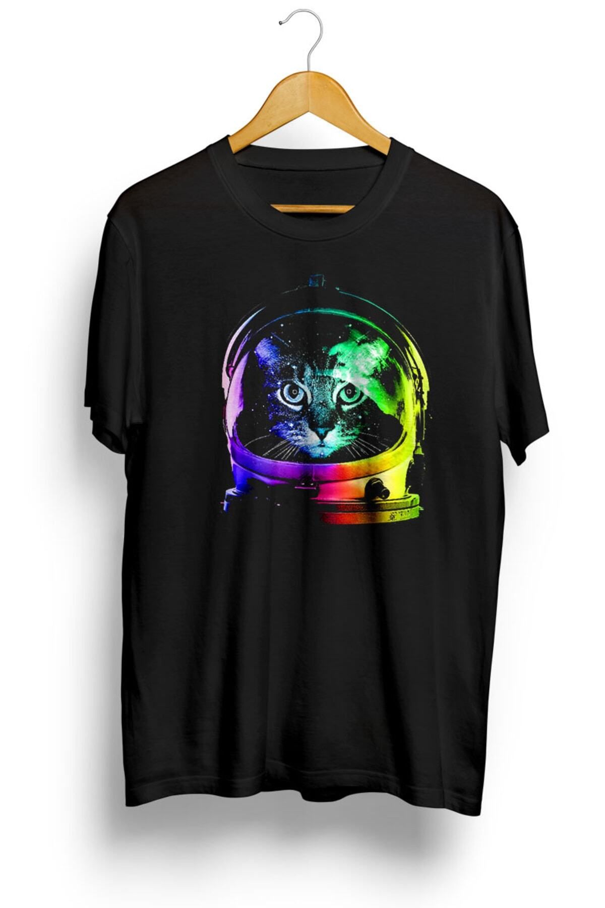 Miba Store Astronaut Cat Baskılı Tişört
