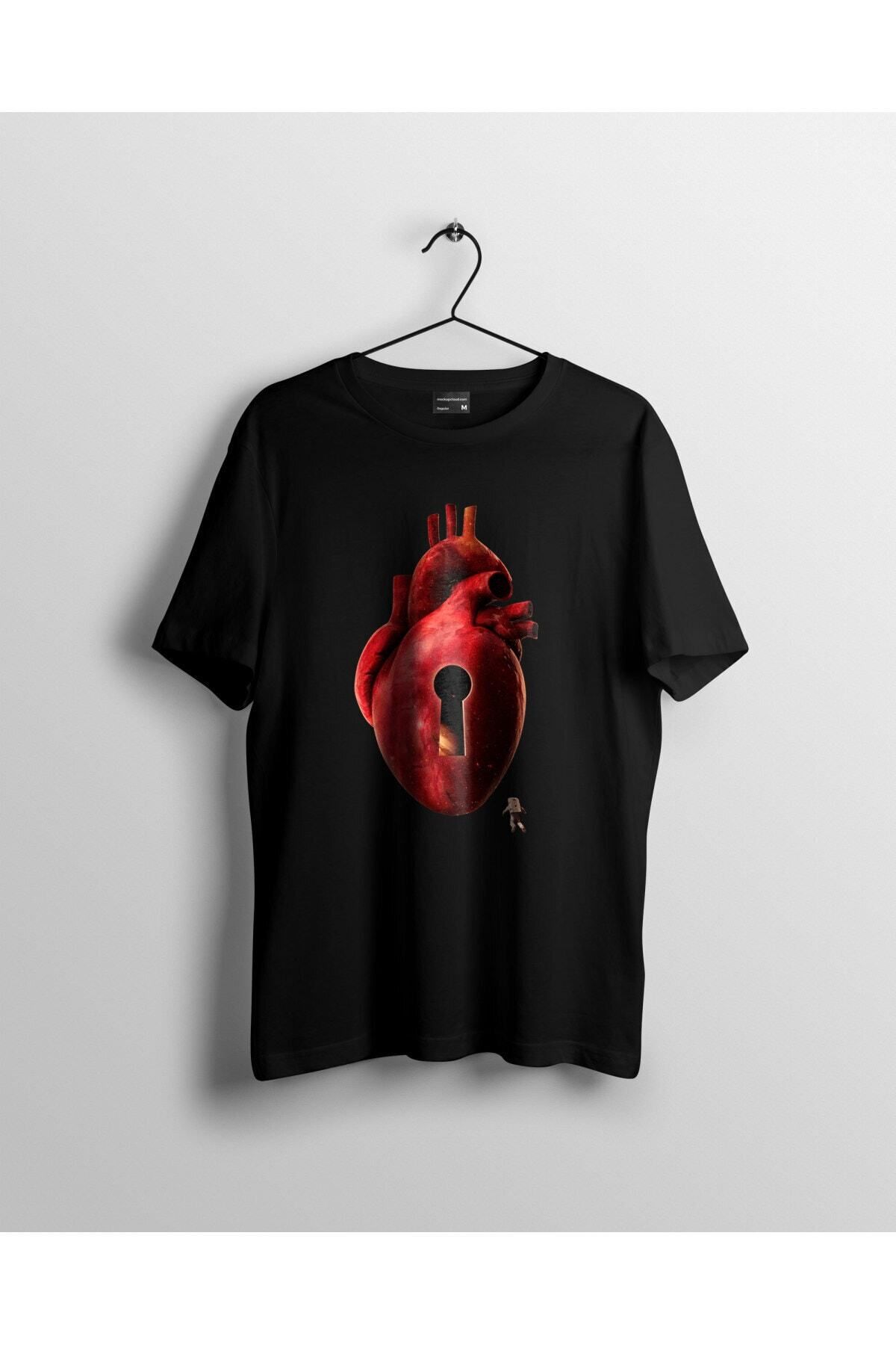 Miba Store Unisex Siyah Baskılı T-shirt