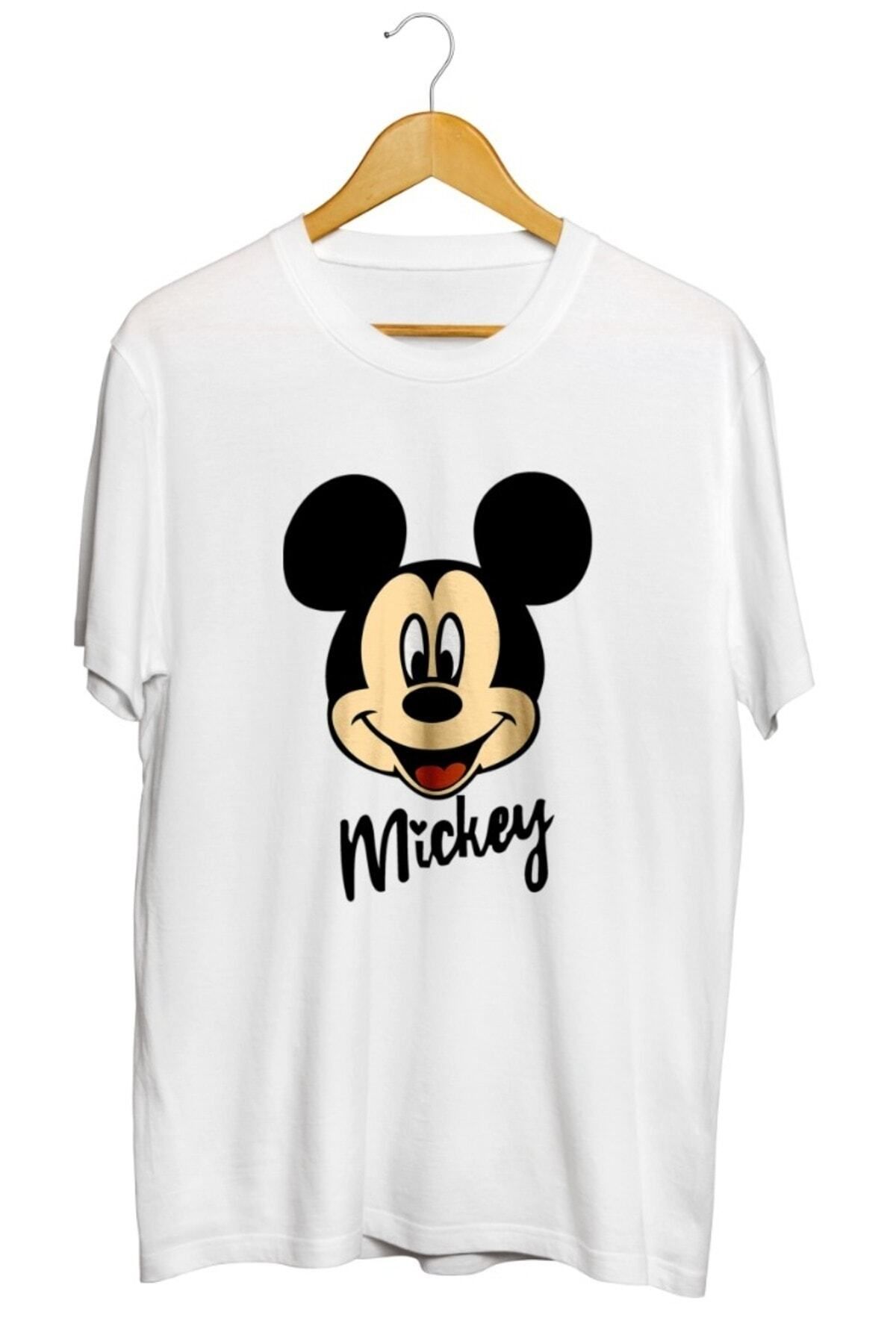 karikatürstore Mickey Mouse Baskılı Unisex Tişört