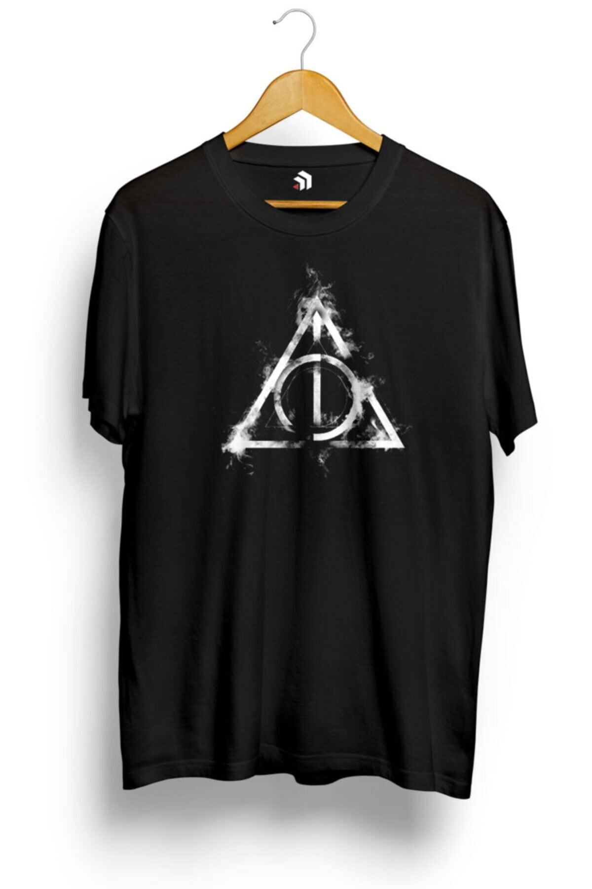 Miba Store Harry Potter The Deathly Hallows Icon Baskılı Tişört