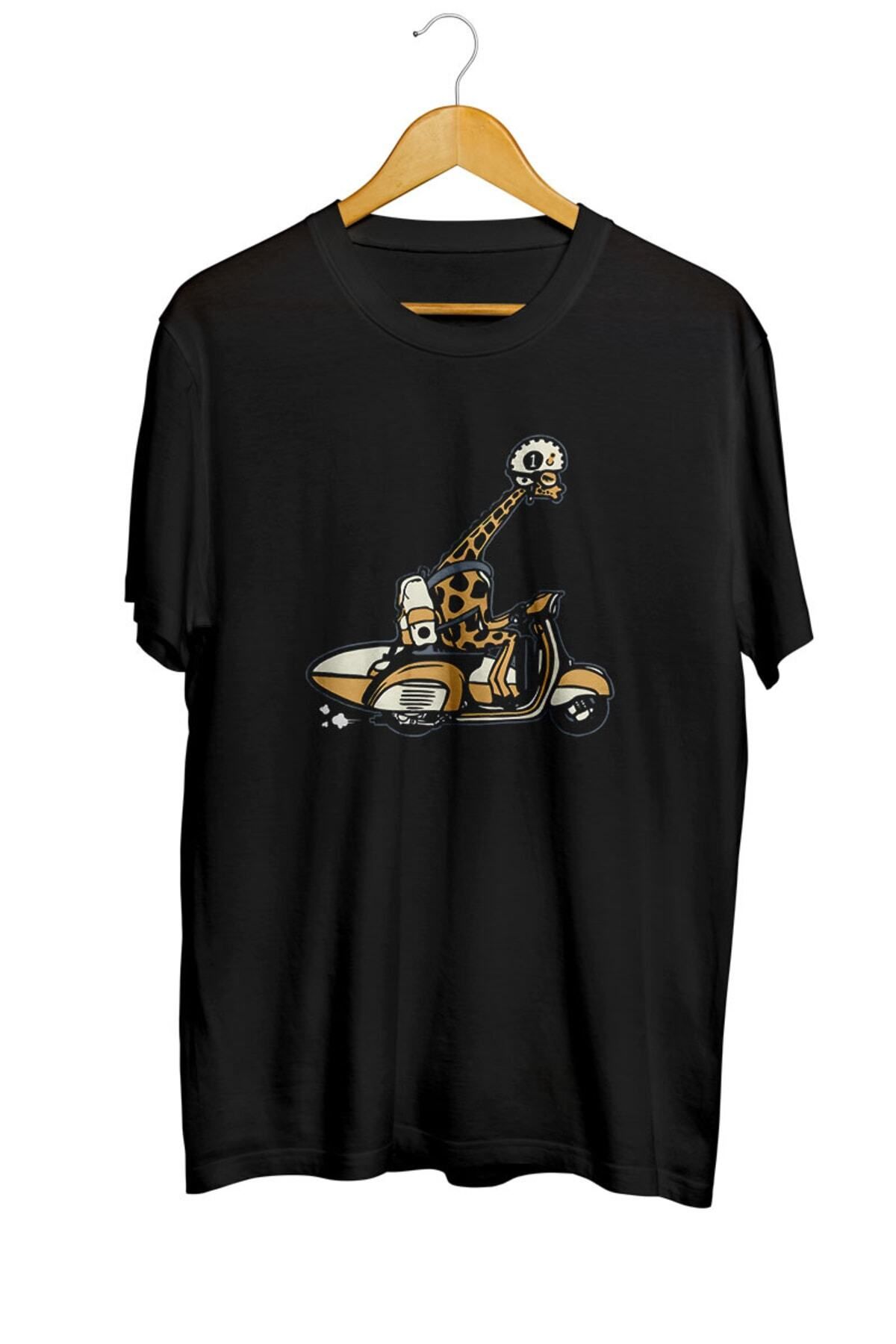 Miba Store Sörfçü Zürafa Unisex Tişört