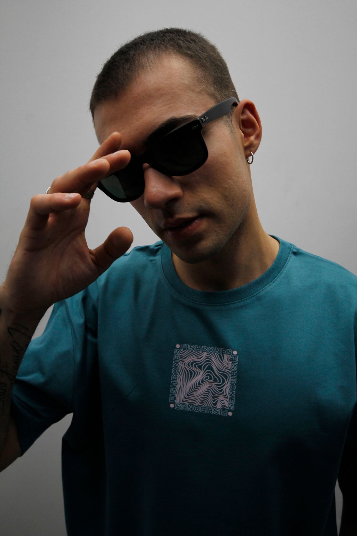 Fishbones Unisex Oversize 'Change' Geniş Kalıp Tişört