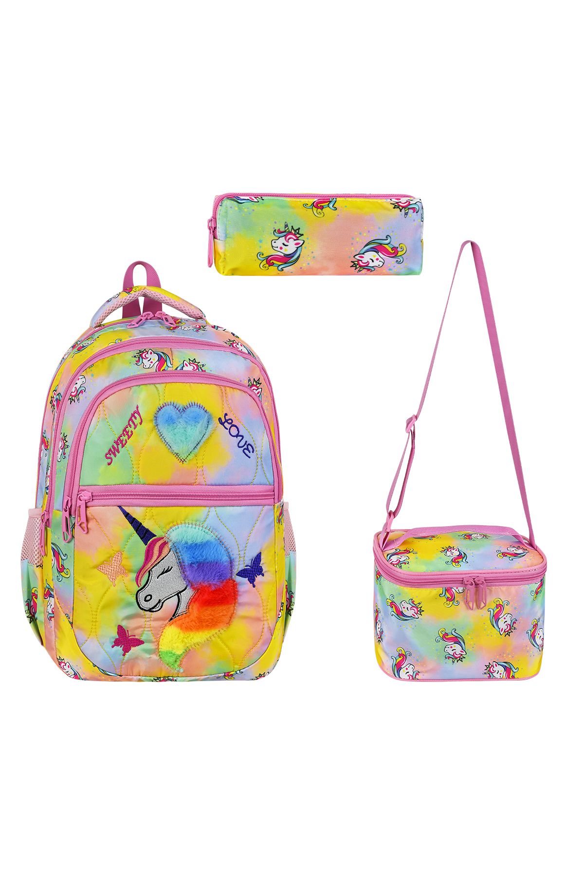 QL ACCESSORY Unicorn Termal beslenmeli Lüx İlk Okul Çantası