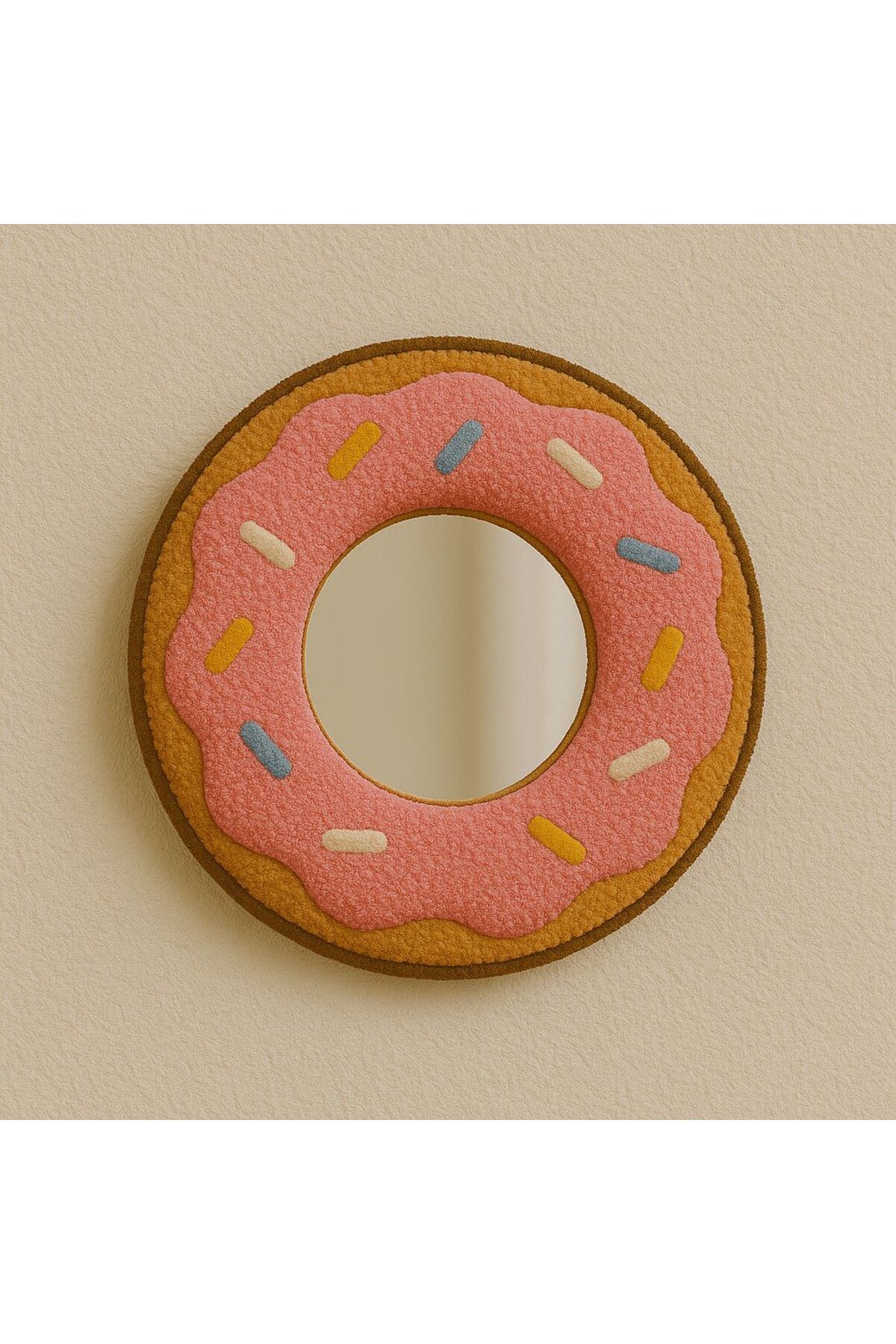 Afro Dekorasyon Donut ,Donut tasarım ayna, özel tasarım ayna ,duvar aynası ,makyaj aynası ,ev dekoru ,hediyelik ayna