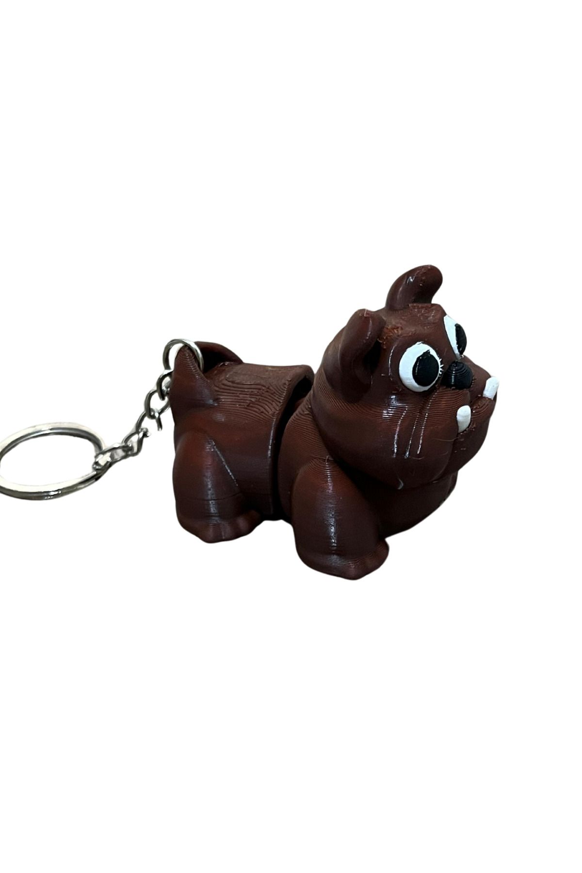 OLGUN Bulldog Figürlü Anahtarlık 3D Tasarım