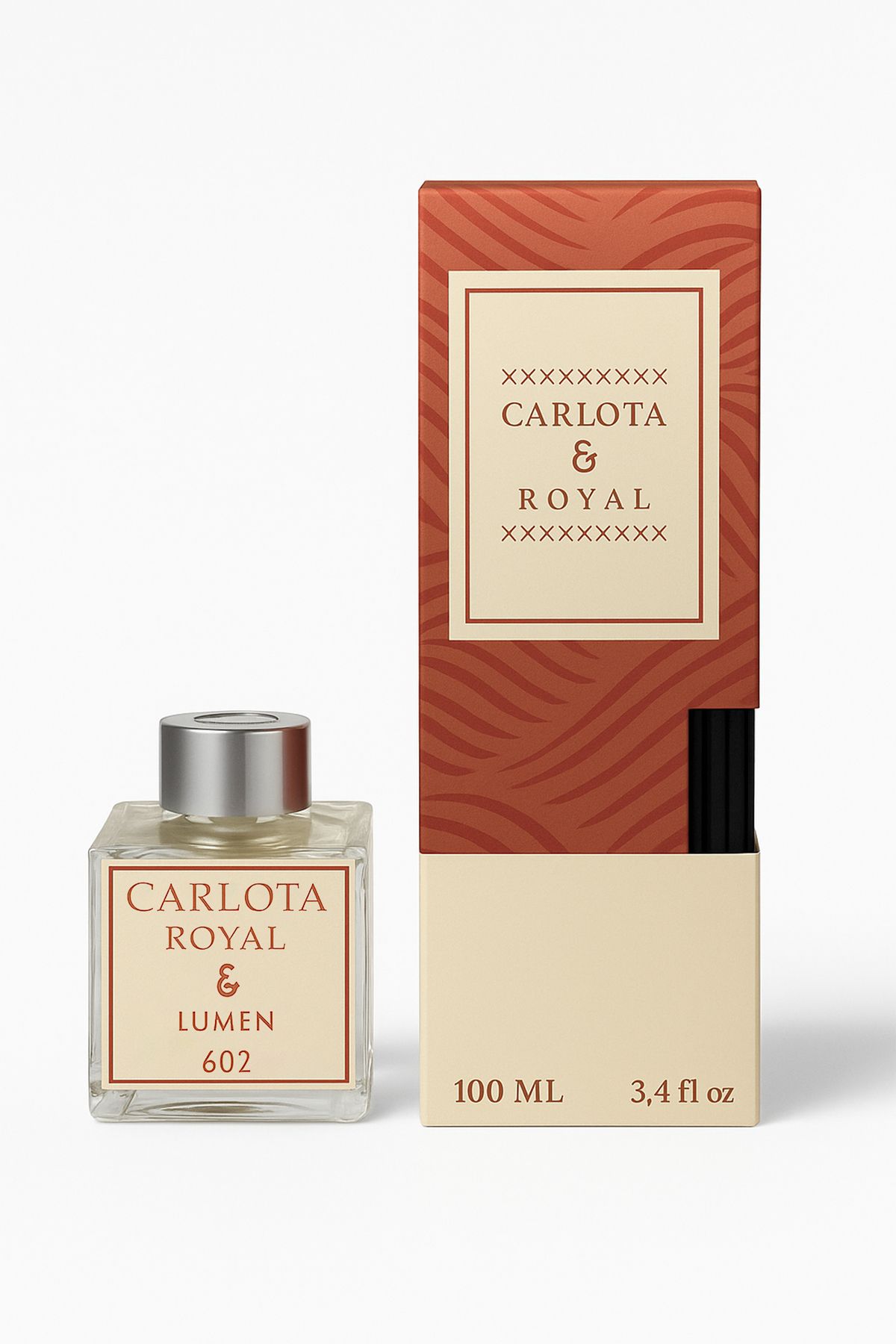 CARLOTA Royal Bambu Çubuklu Oda Kokusu | LUMEN | Kalıcı Ferahlık 100 ml 602