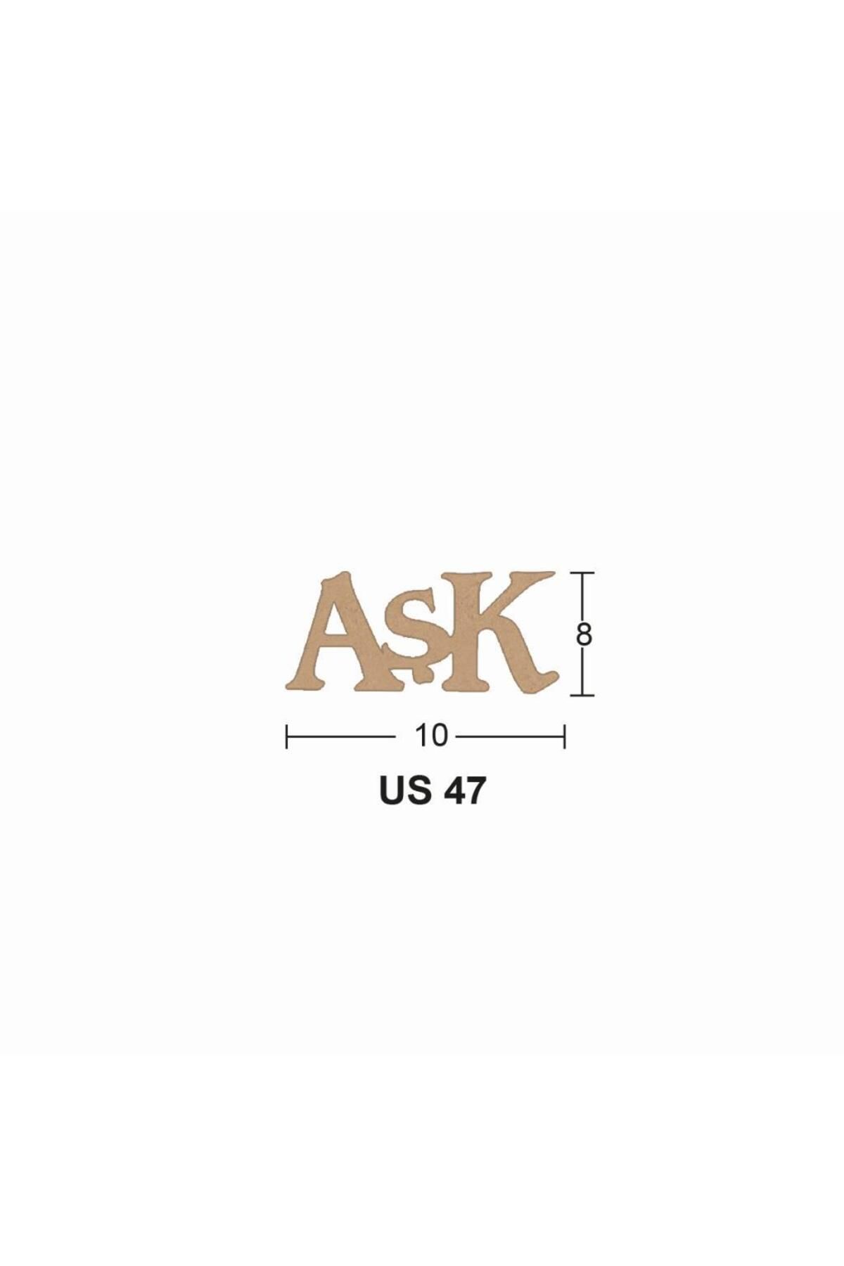 İstanbul Hobi Ahşap Aşk 10x8cm 8mm US47
