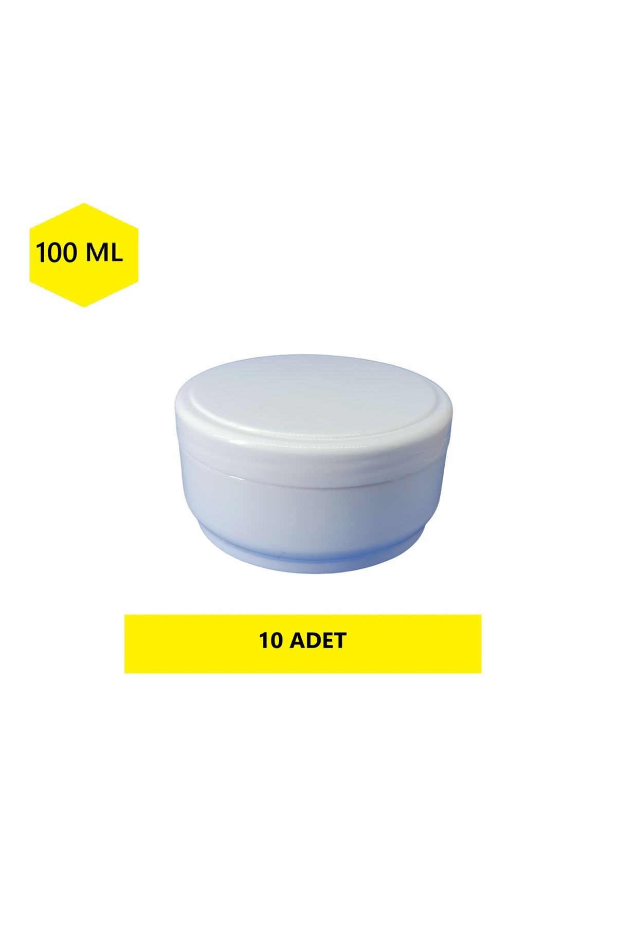 demethome 100 Ml Boş Pomat-krem-kozmetik Kutusu 100 cc Plastik Krem Kavanozu 1-5-10-25-50-100-250 Adet Şeçenek