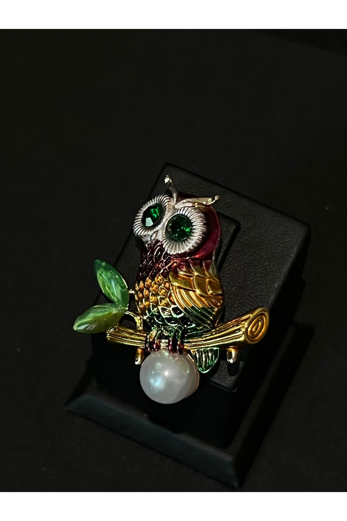 ZARİA'S 🦉 Renkli Baykuş Broş – Bilgeliği ve Zarafeti Taşıyan Tasarım