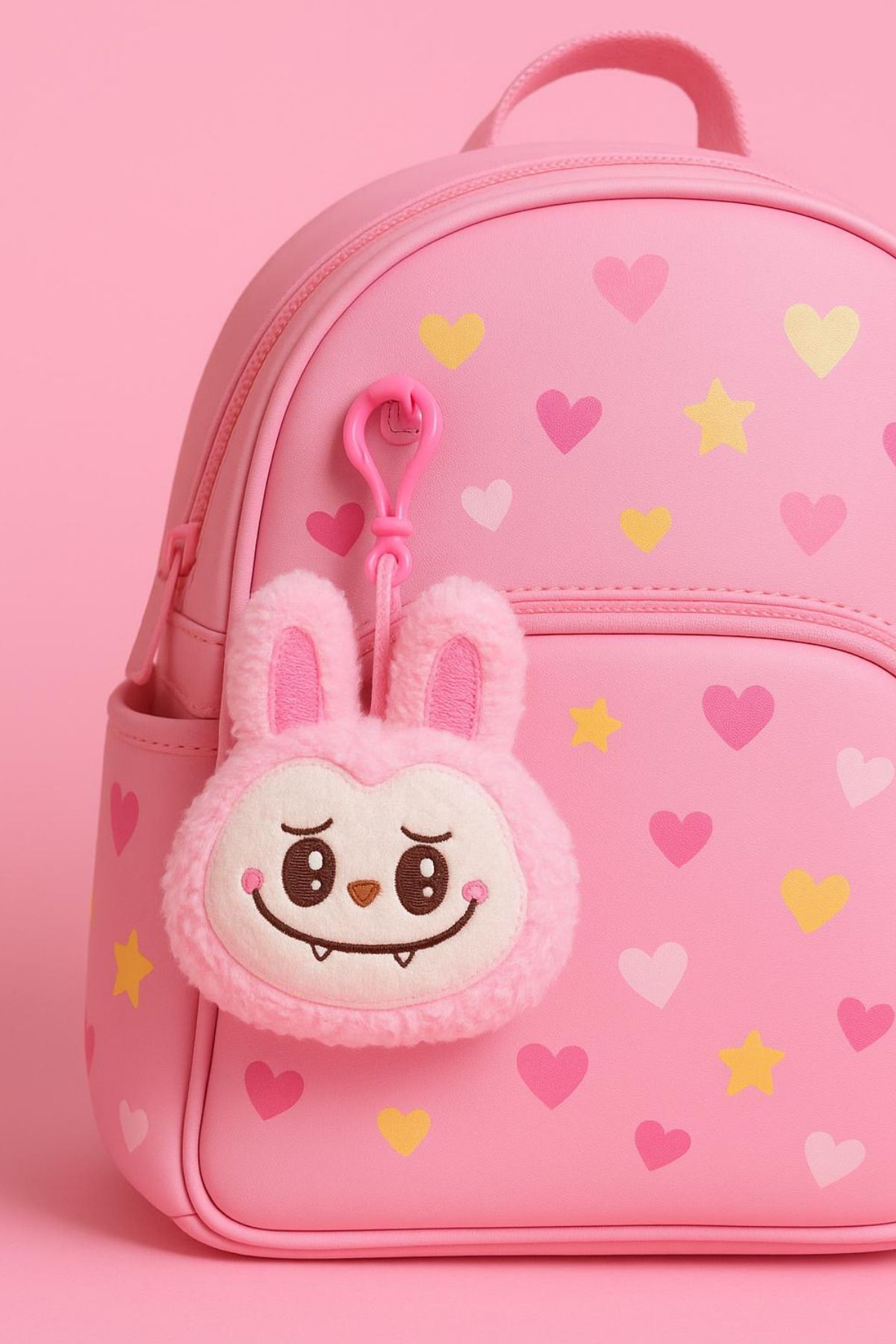 eco sepet Labubu Peluş Charm Pembe 13 Cm