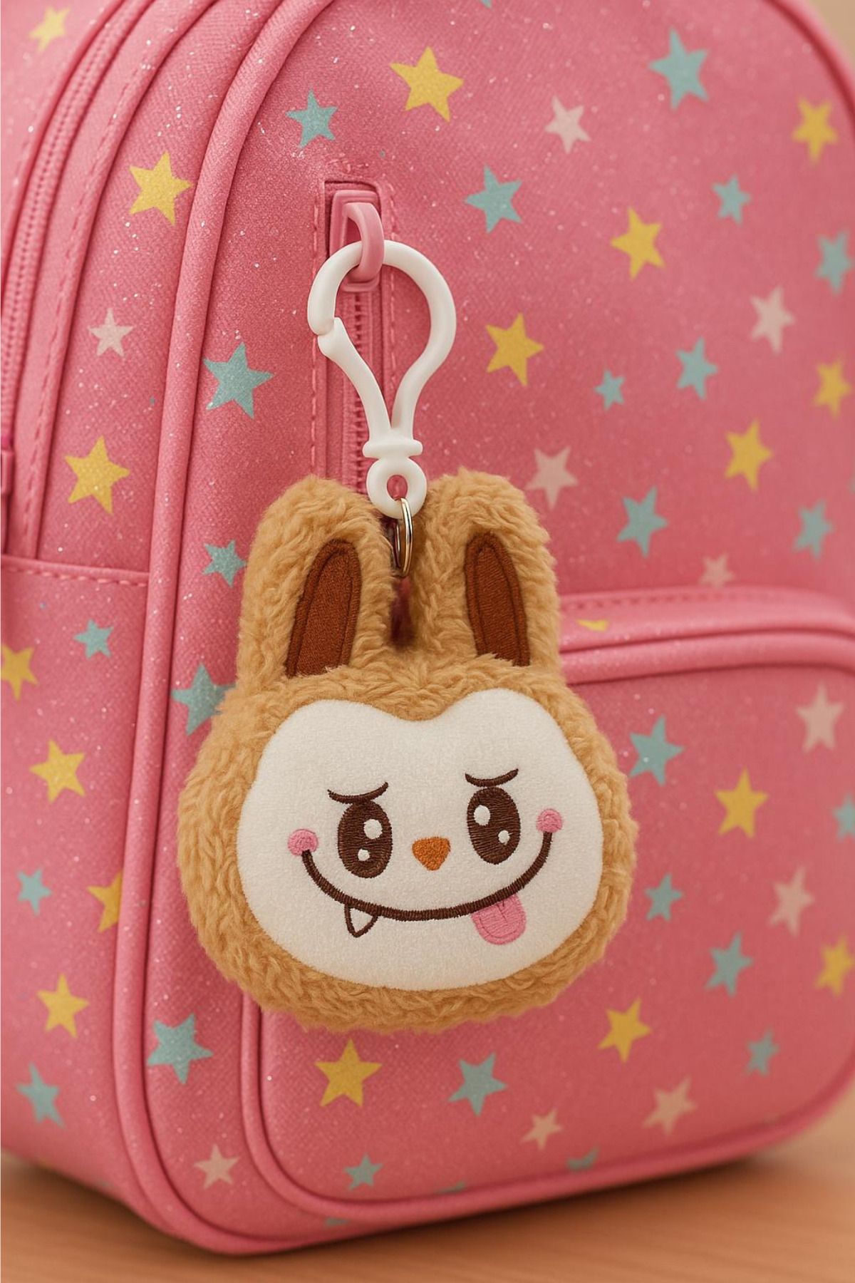 eco sepet Labubu Peluş Charm Kahve 13 Cm