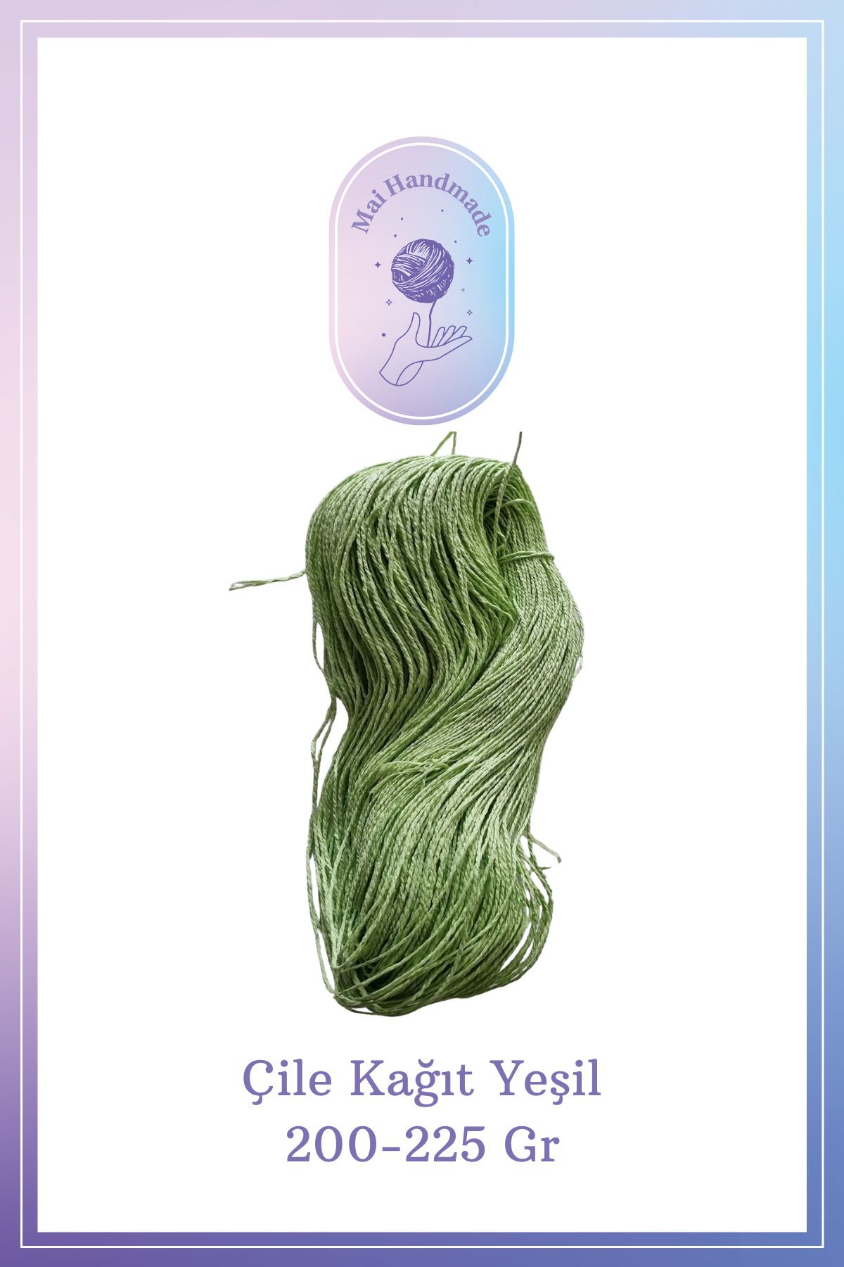 Mai Handmade Hobby ve Örgü Evi Kağıt Ip 200-225 gram Örgü Ip