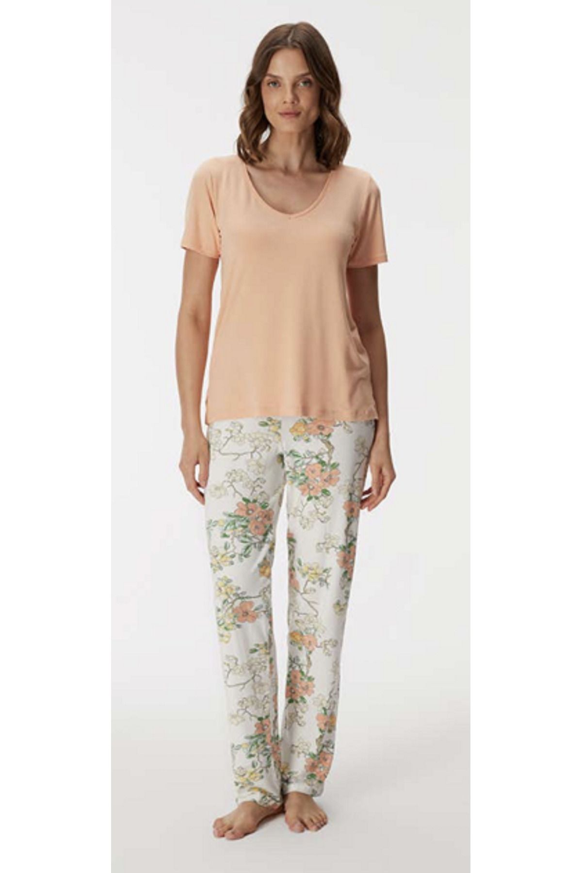 NightLove Anıl Begonia 11387 Kadın Pijama Takımı