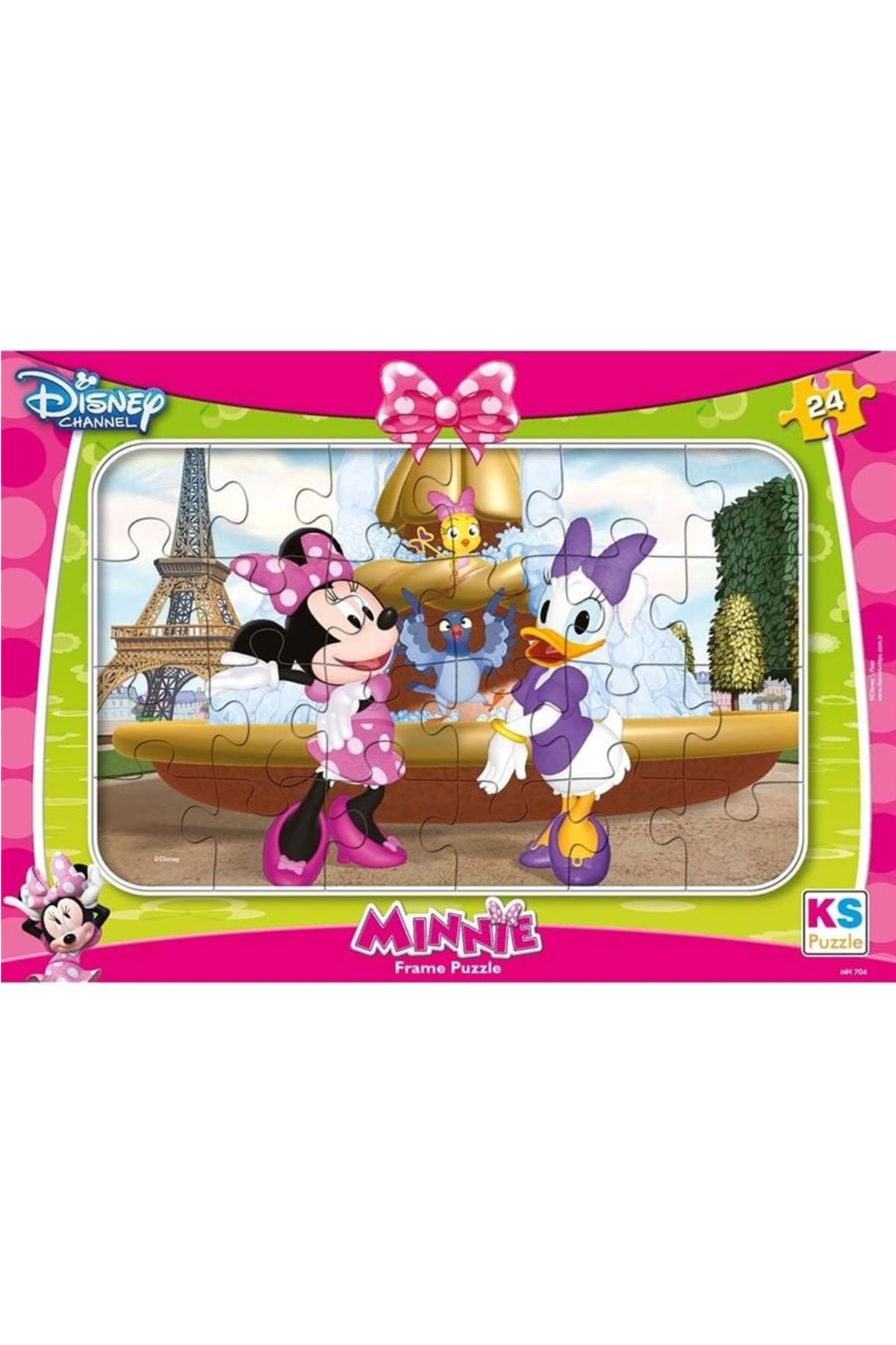 Ks Games Puzzle 24 Parça Minnie Mouse Frame Puzzle