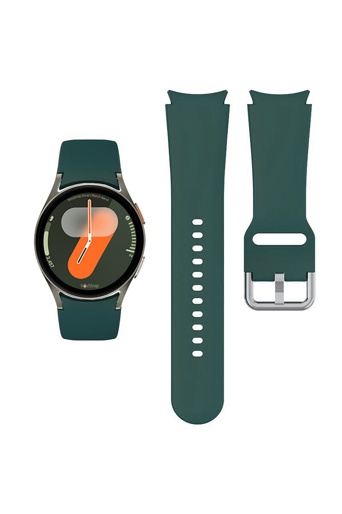 zerzembe Samsung Galaxy Watch 7 6 5 Pro 4 Fe 40 42 43 44 45 46 47 Mm Uyumlu Kordon Tam Kapatan Pimli Silikon