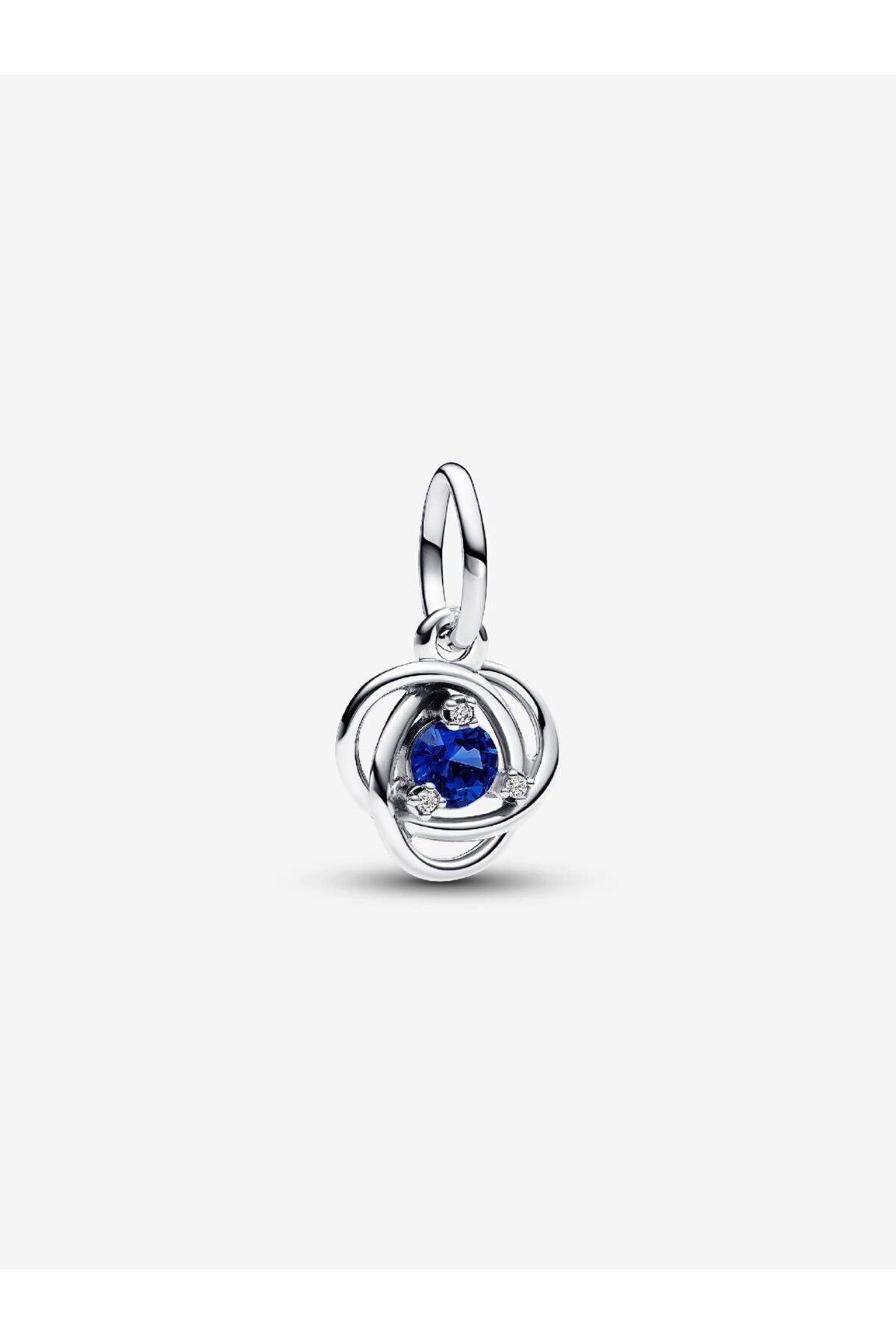 Violet Takı 925 Ayar Gümüş Mavi Sonsuzluk Sarmalı Sallantılı Charm