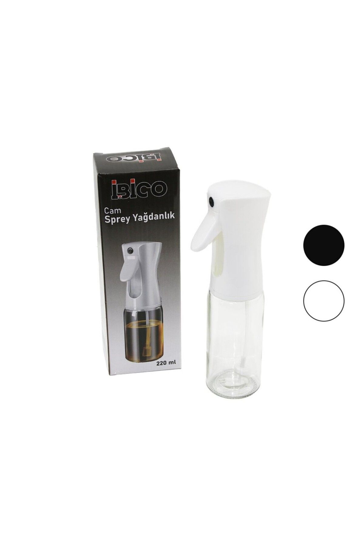 Aydoganticaret44 CAM 220ML YAĞDANLIK SPREY SİYAH - BEYAZ PLASTİK BAŞLIK