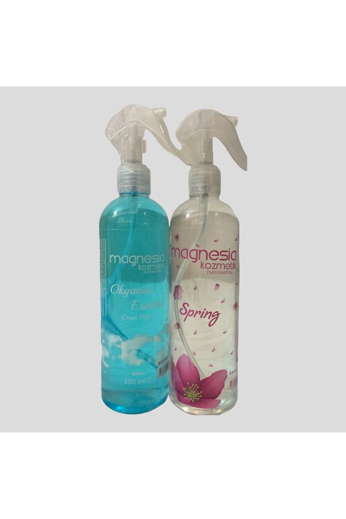 Magnesia Kozmetik Pure Touches Magnesia Oda ve Ortam Spreyi Popüler 2'li Set (Okyanus-Spring)