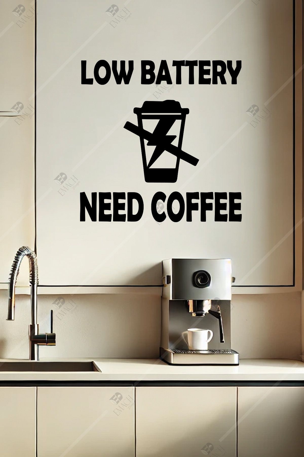 Emach Dizayn Kahve Coffee Ahşap Duvar Dekorasyonu