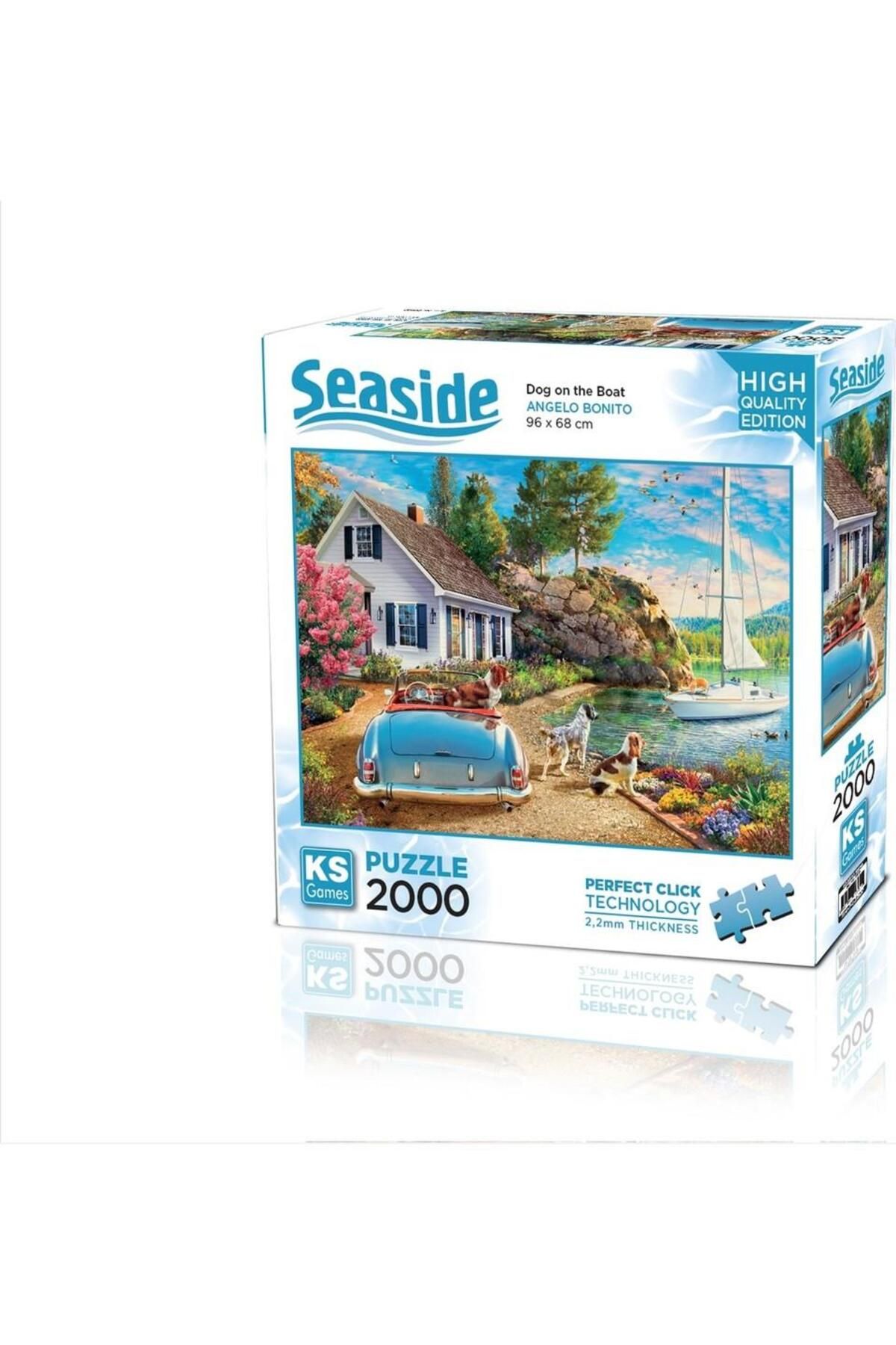 Ks Games Dog On The Boat 2000 Parça Puzzle