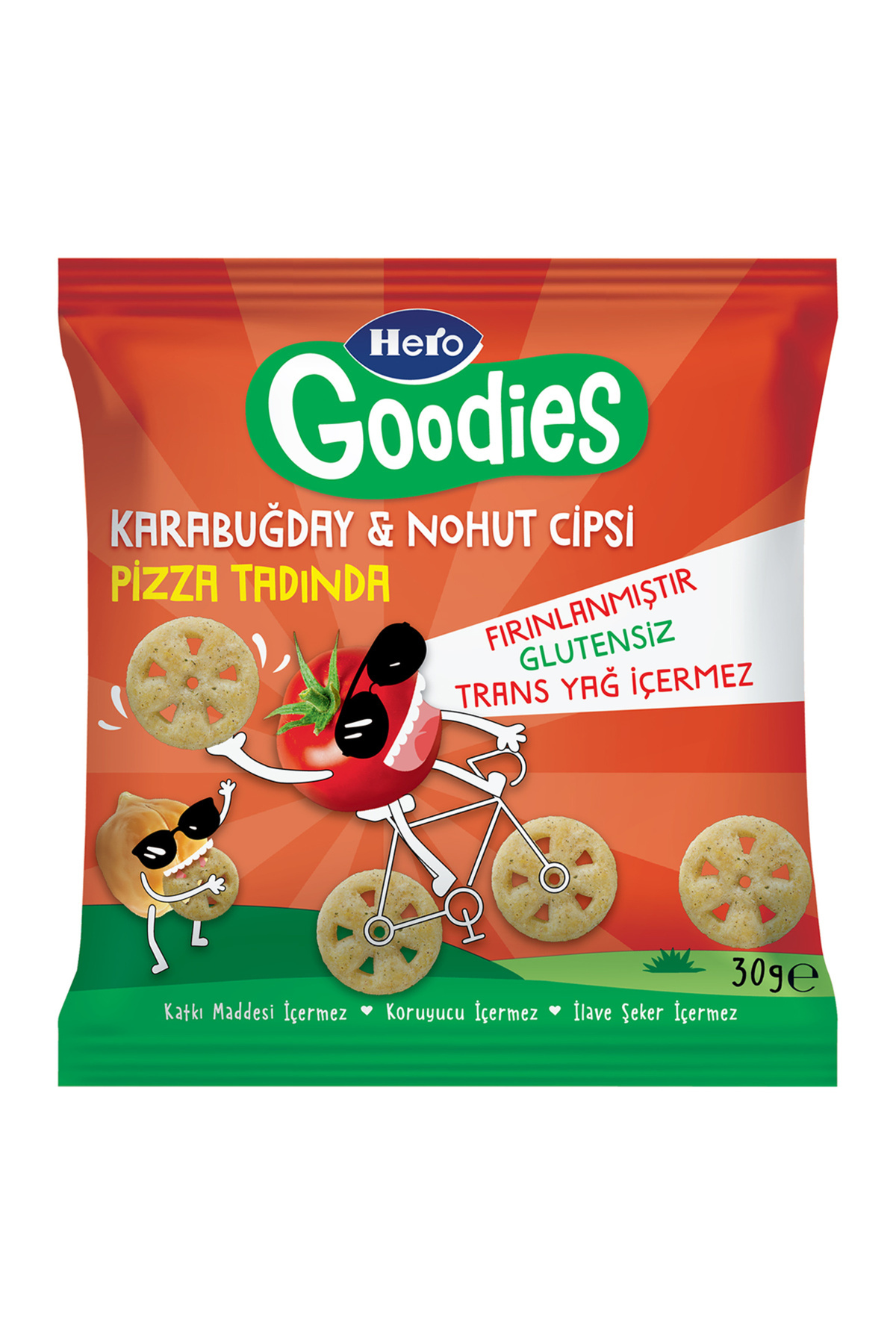 KUT FLY Hero Goodies Pizza Karabuğday Nohut Cipsi 30 G 2 ADET
