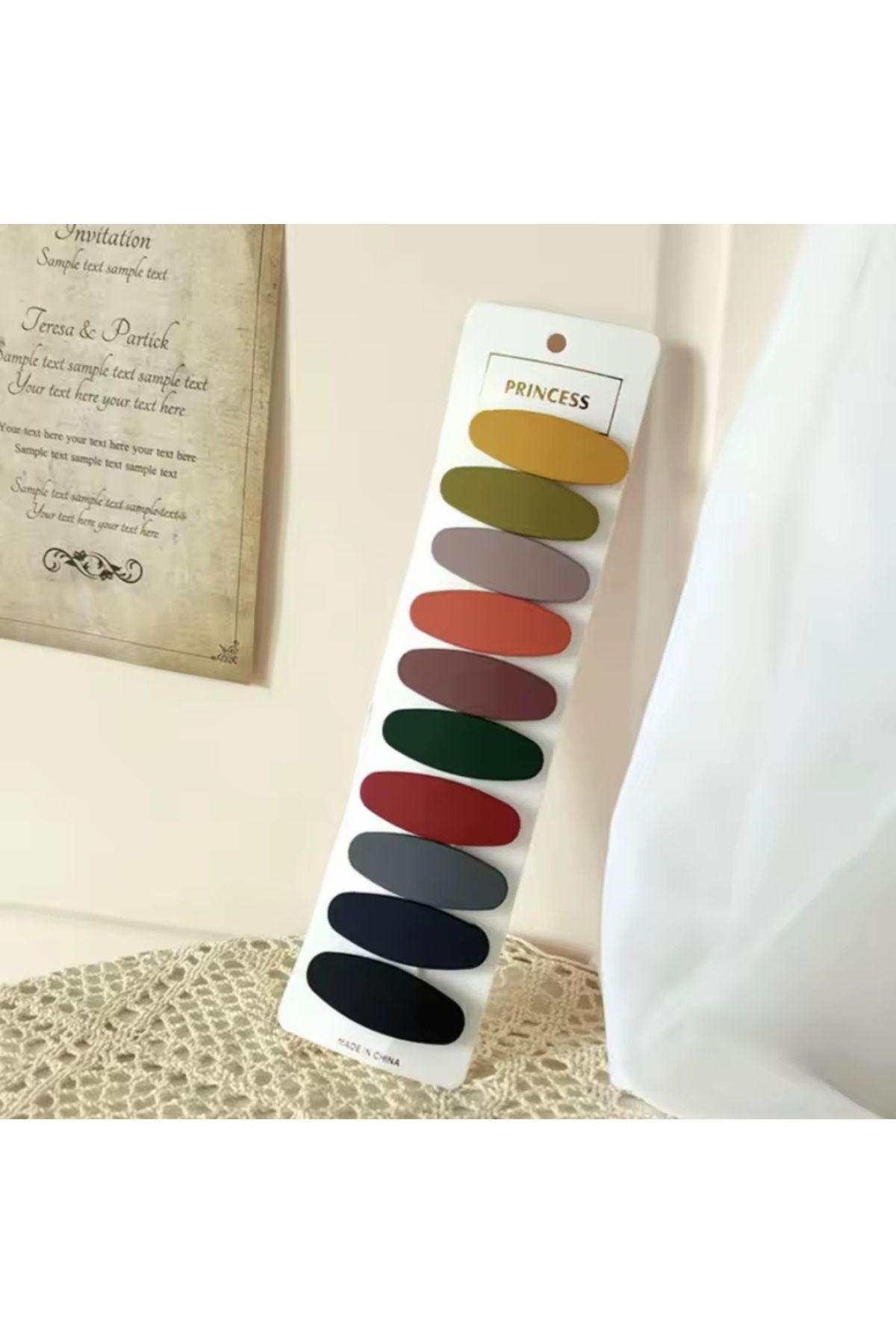 LO ADORO 10 Adet Çit Çit Toka Kız Çocuk Toka Kadın Toka 10 Renk