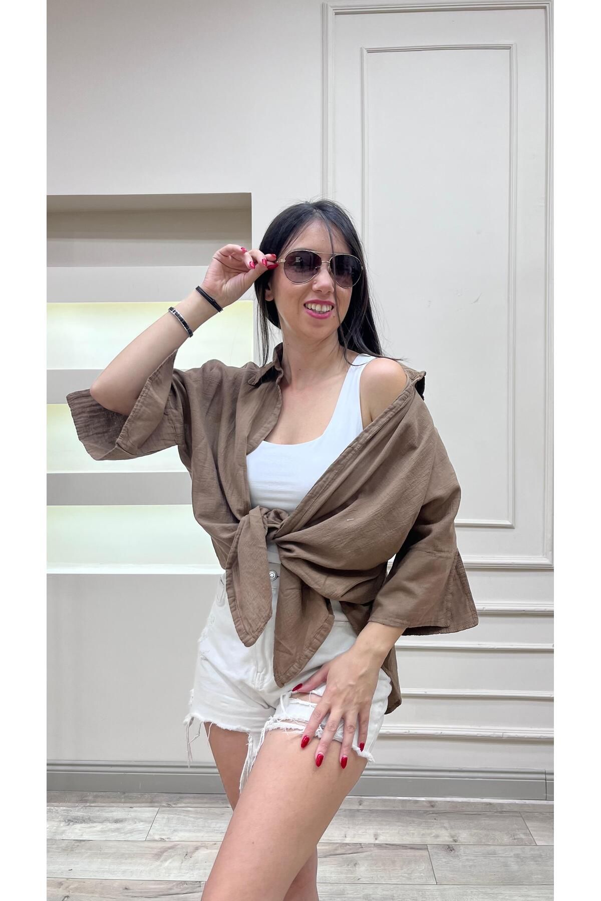 Meryemce Bağlamalı Bluz