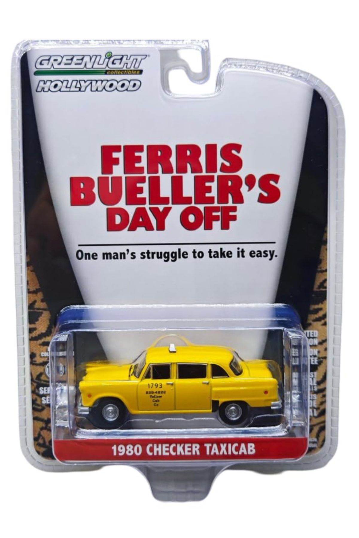 Greenlight Hollywood - 1980 Checker Taxicab Ferris Bueller’s Day Off 1:64 Ölçekli Diecast Model