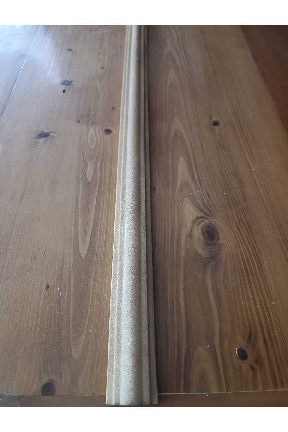 GÜÇLÜ 1 Adet (1 MT) Duvar Kaplama Dekoratif Boyalı Strafor Köpük Çıta (4 CM'LİK) - KARTON KAHVE Renk