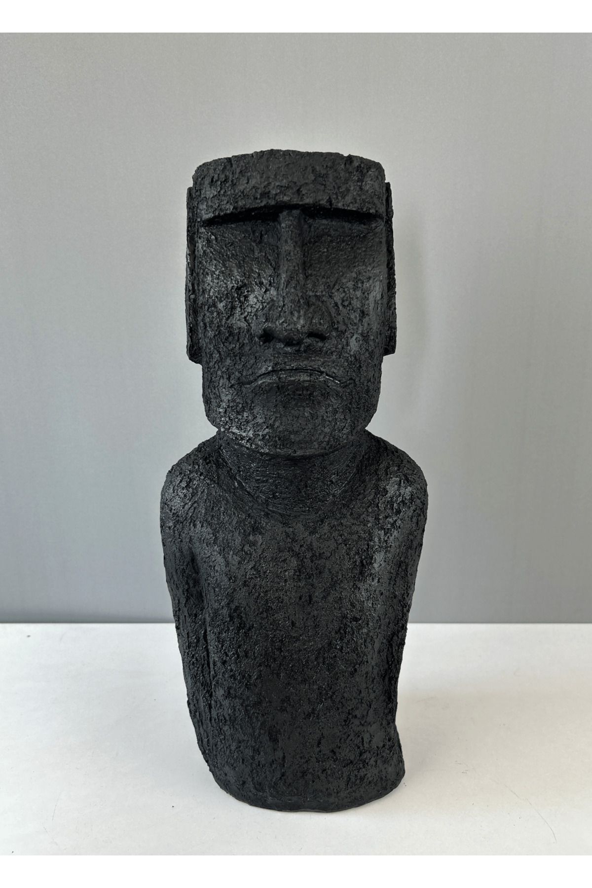 LivadoHome Moai Siyah Dekoratif Biblo Heykel