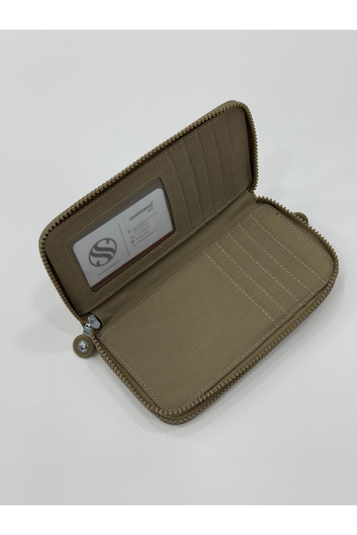 H&D COLLECTİON-Crinkle Fabric Wallet with 2 Compartments for Paper and Coins 3068 5