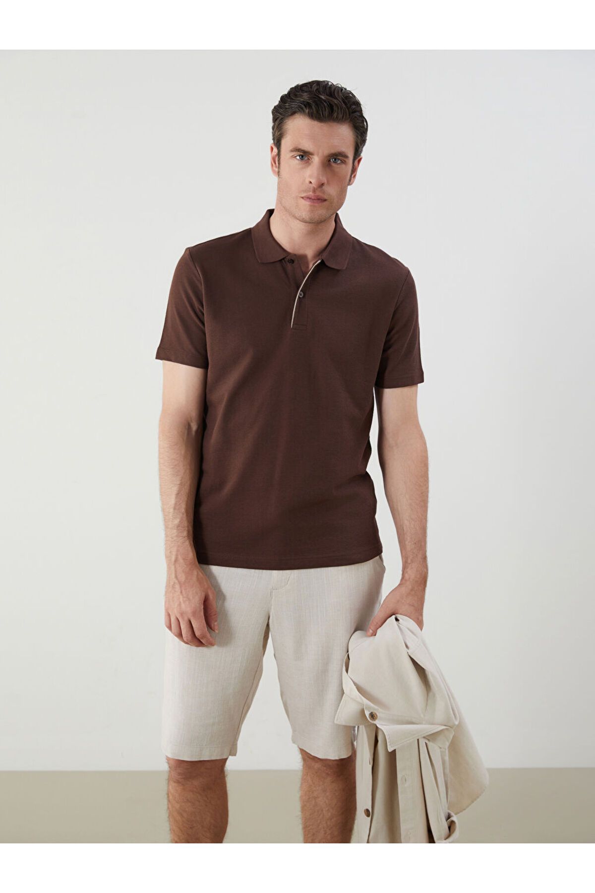 LC Waikiki Yeni Sezon Polo Yaka Kisa Kollu Erkek Tisort - S5FY46Z8