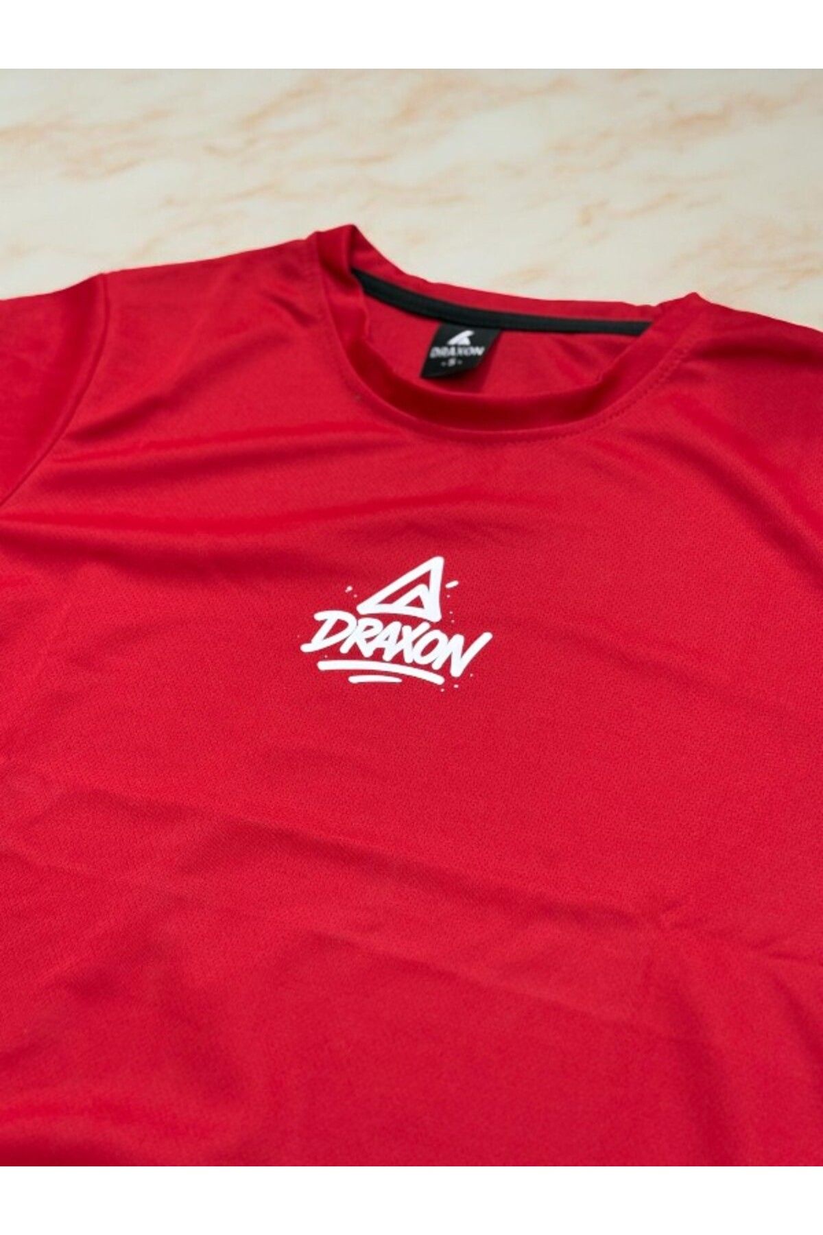 Draxon Unisex Sıfır Yaka Likralı Tişört