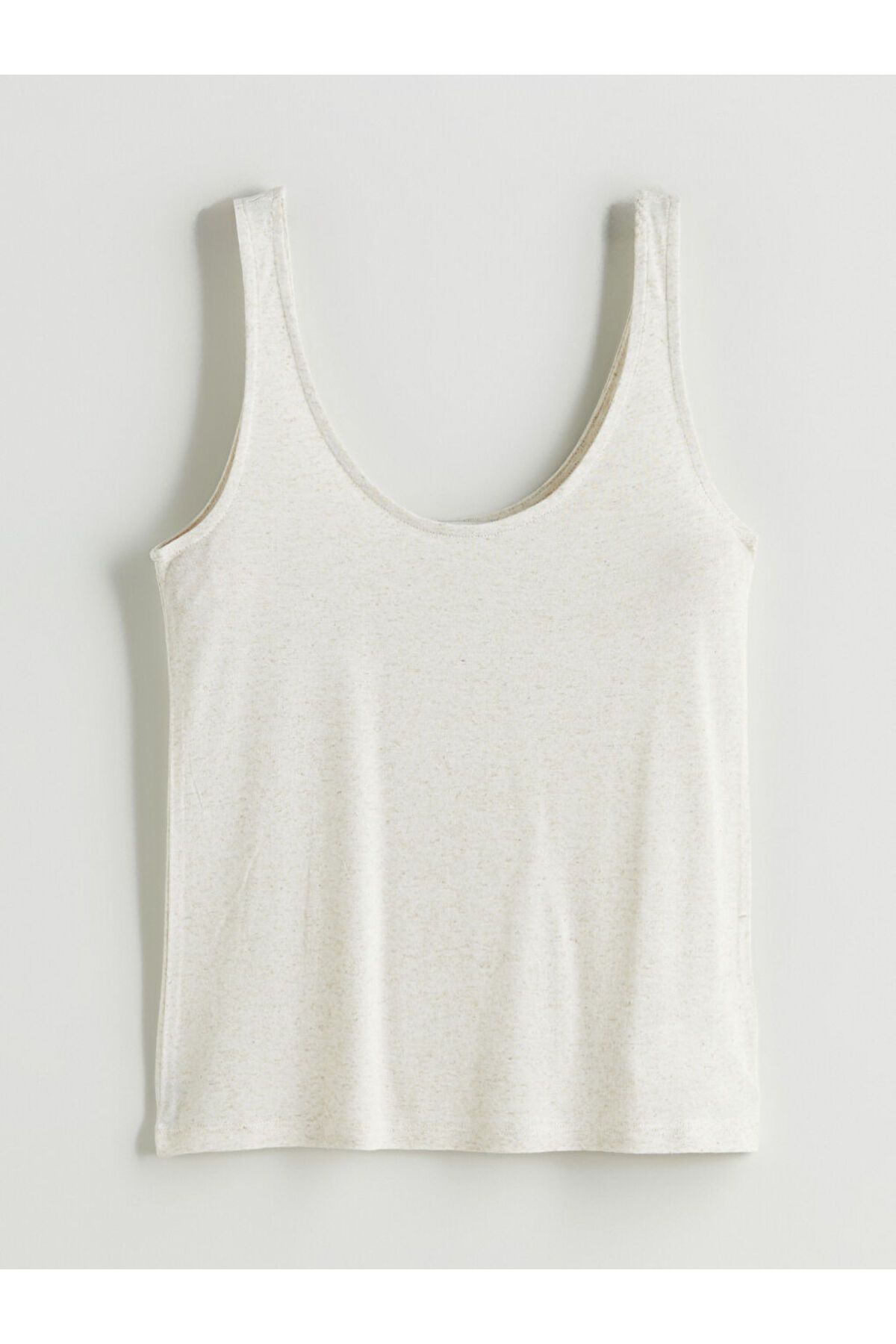 LC Waikiki-Sparkling επιλογές από το Shining Store |   Γυναικείο εσώρουχο Ecru U Neck Linen Mixed 5