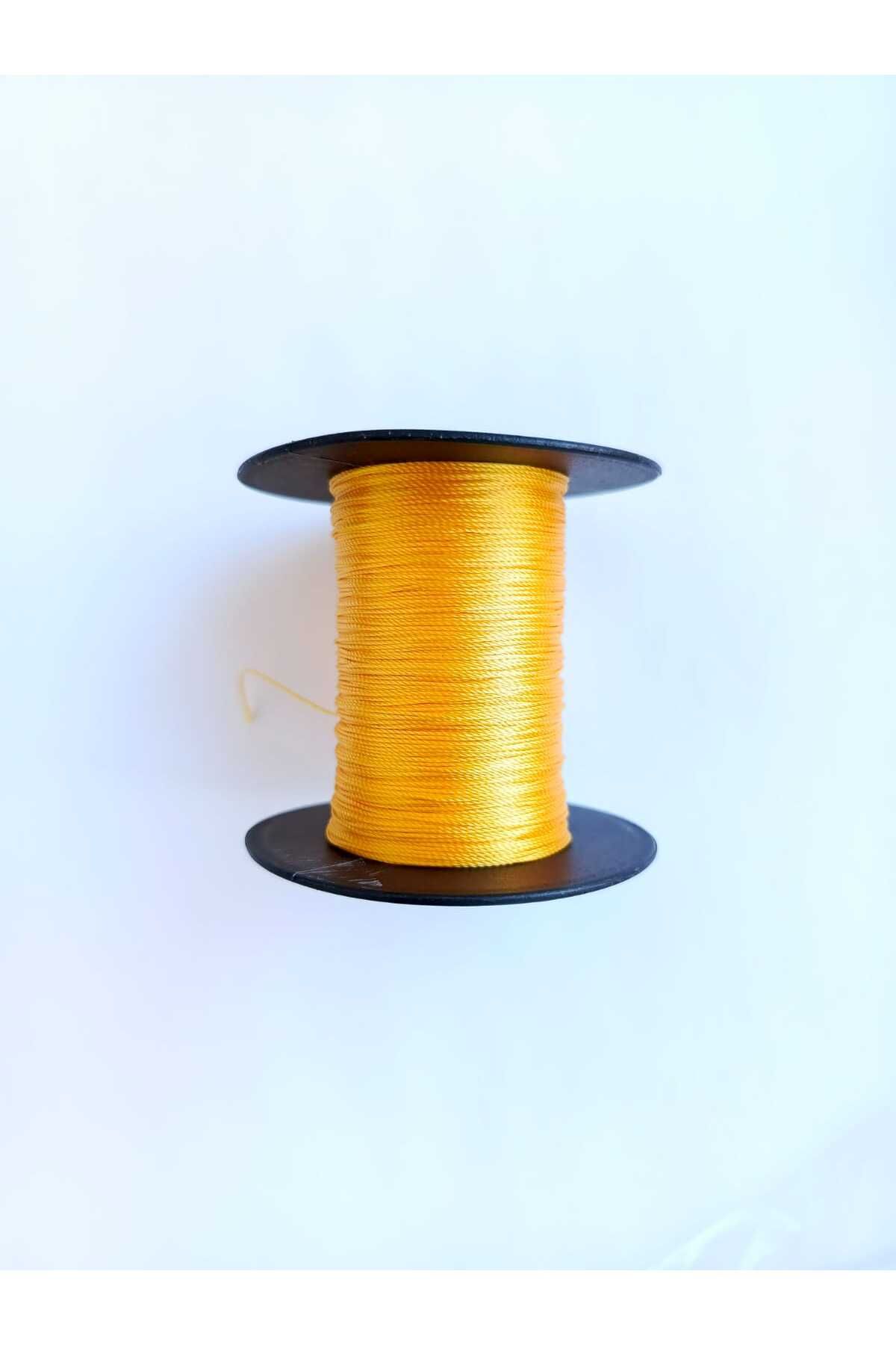 Eskişehir hobi sanat 0.5 Mm 50 Metre Tesbih İpi Kehribar Sarı Renk