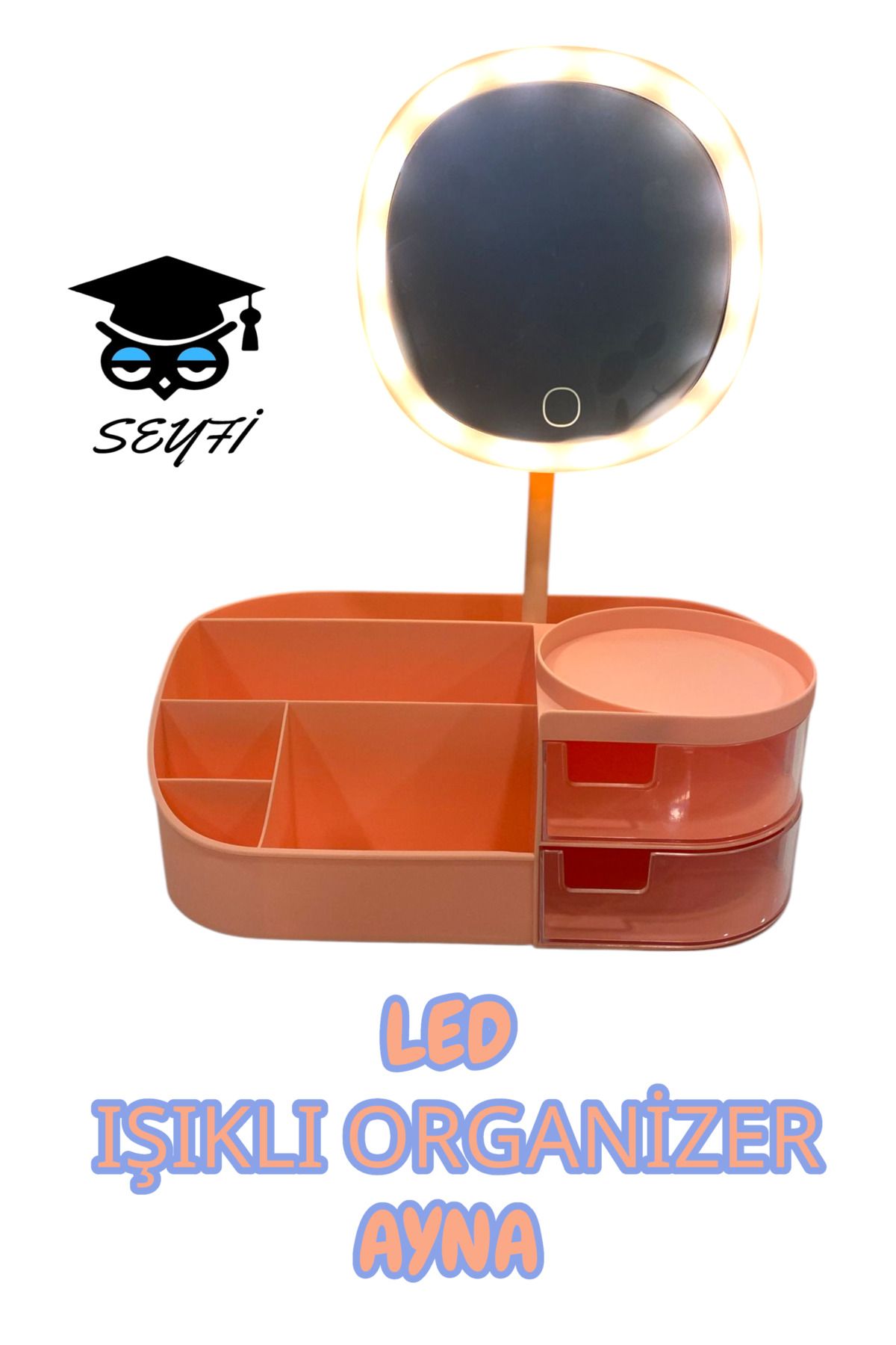 SEYFİKİRTASİYE LED IŞIKLI ORGANİZER AYNA