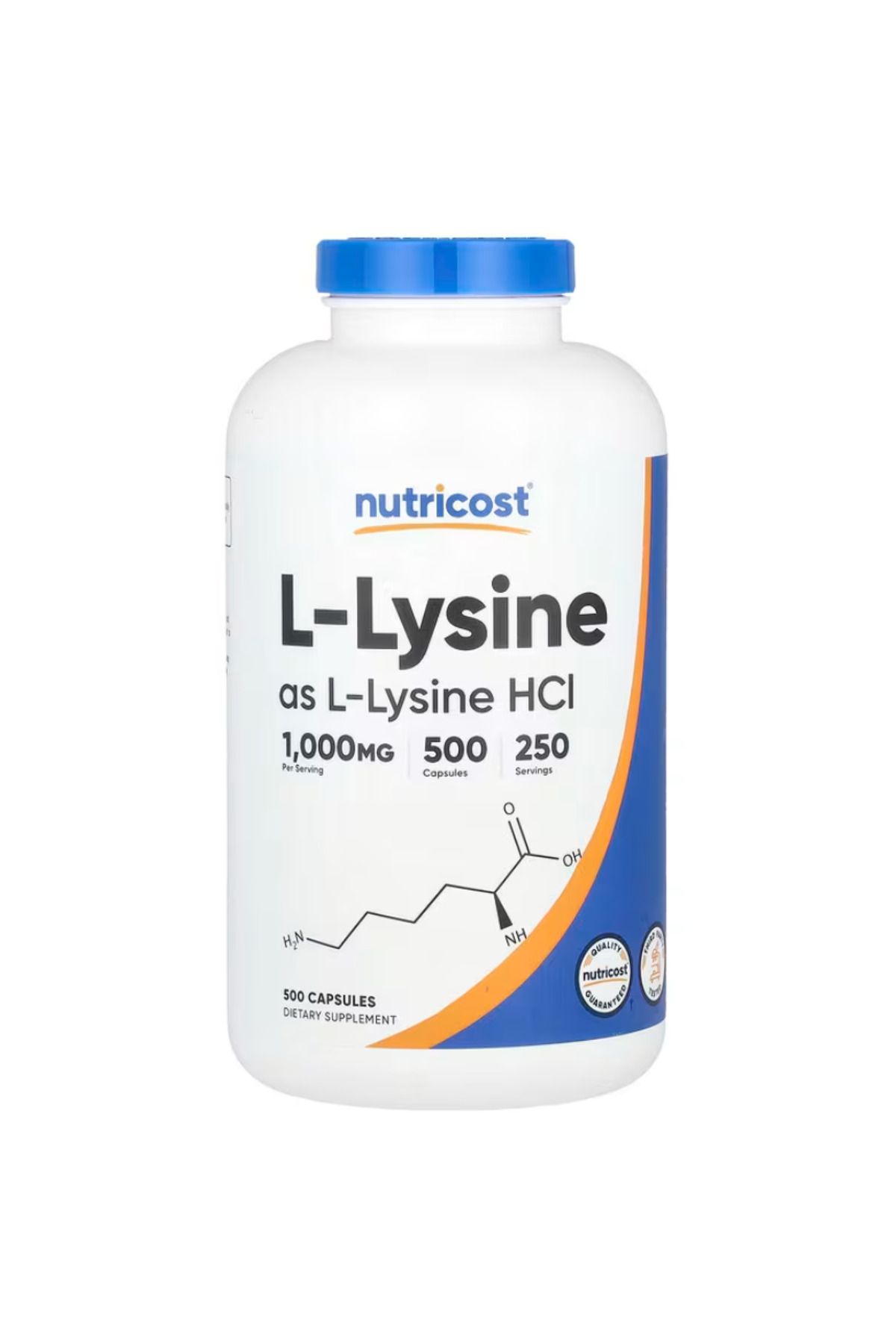 Nutricost , L-Lysine, 500 Capsules (500 mg per Capsule)